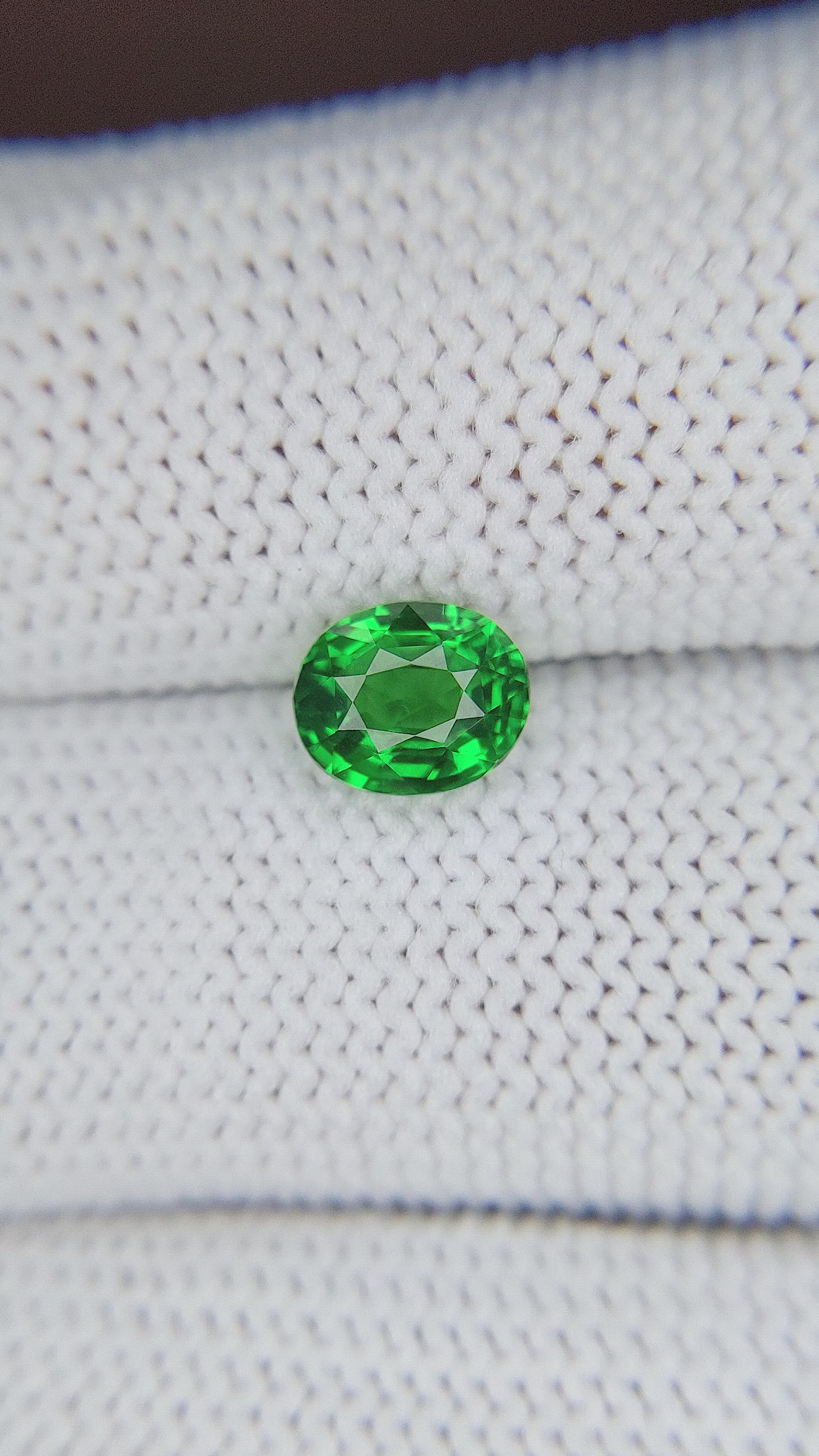 1.52 Ct. Tsavorite Garnet from Tanzania Size Video