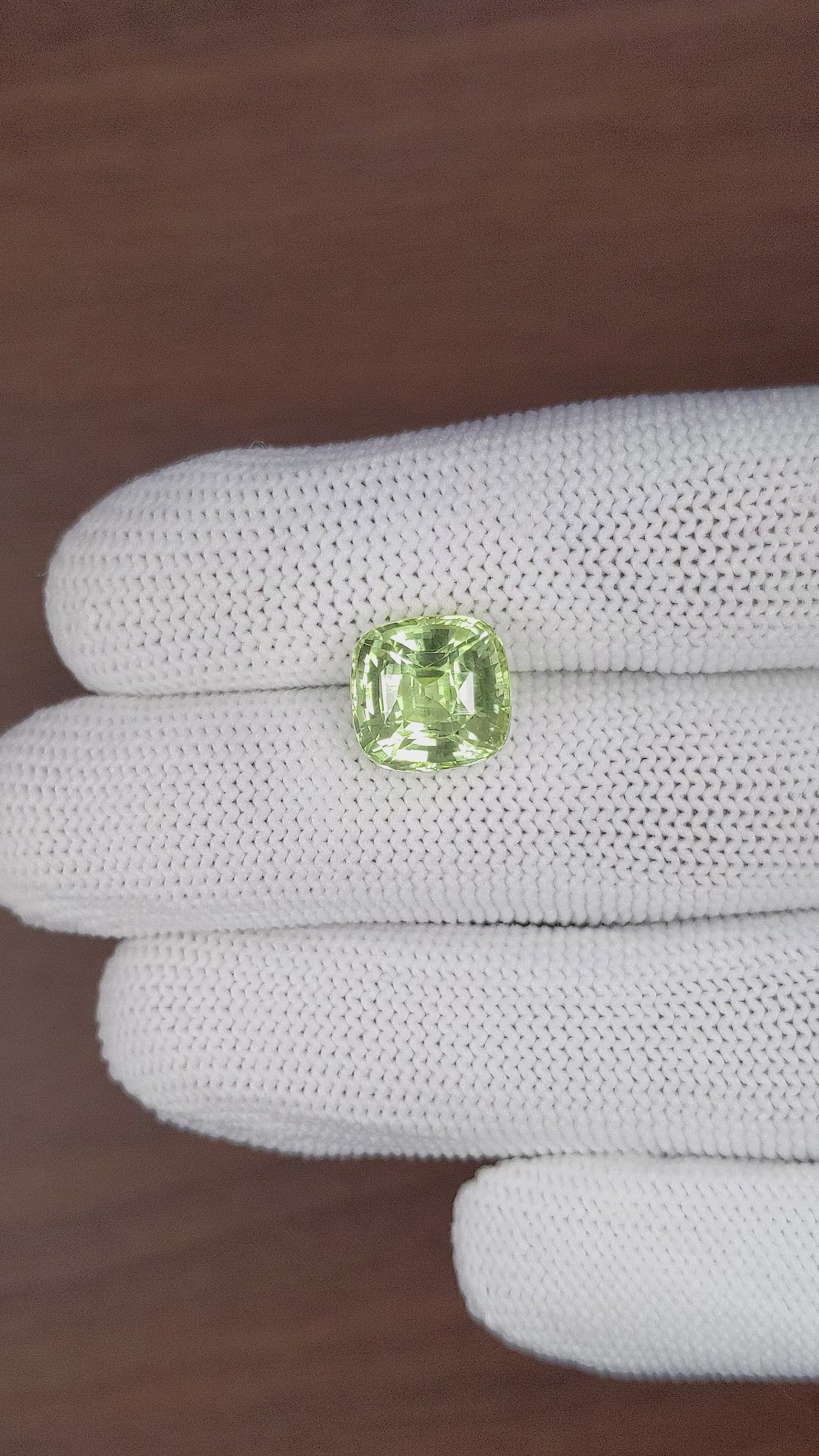 8.03 Ct. Chrysoberyl from Tanzania Size Video