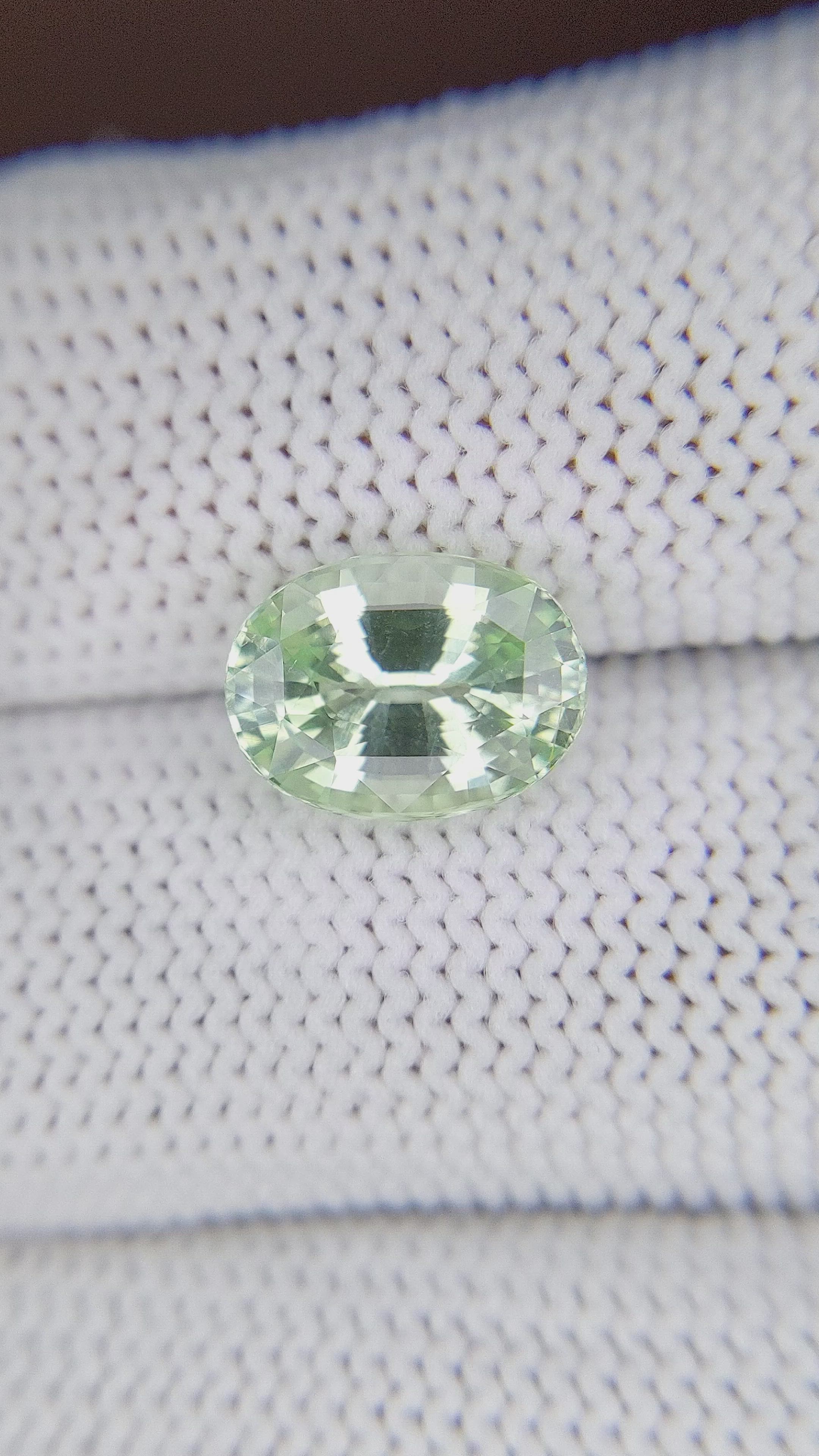 3.65 Ct. Chrysoberyl from Tanzania Size Video