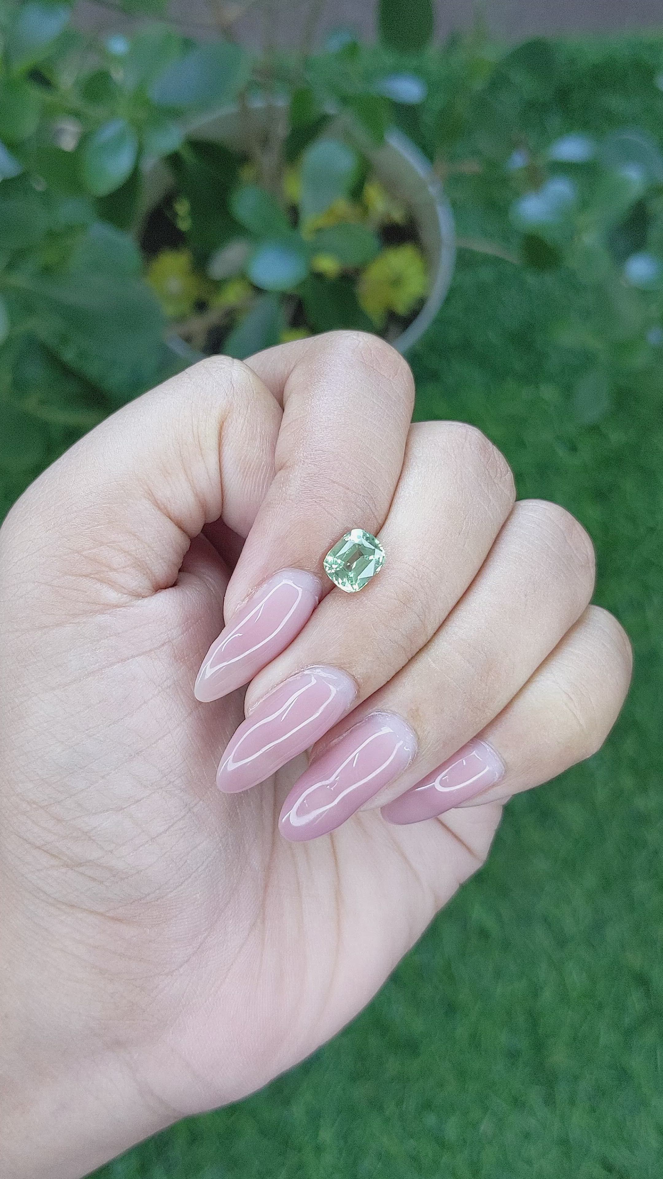 1.56 Ct. Chrysoberyl from Tanzania Size Video