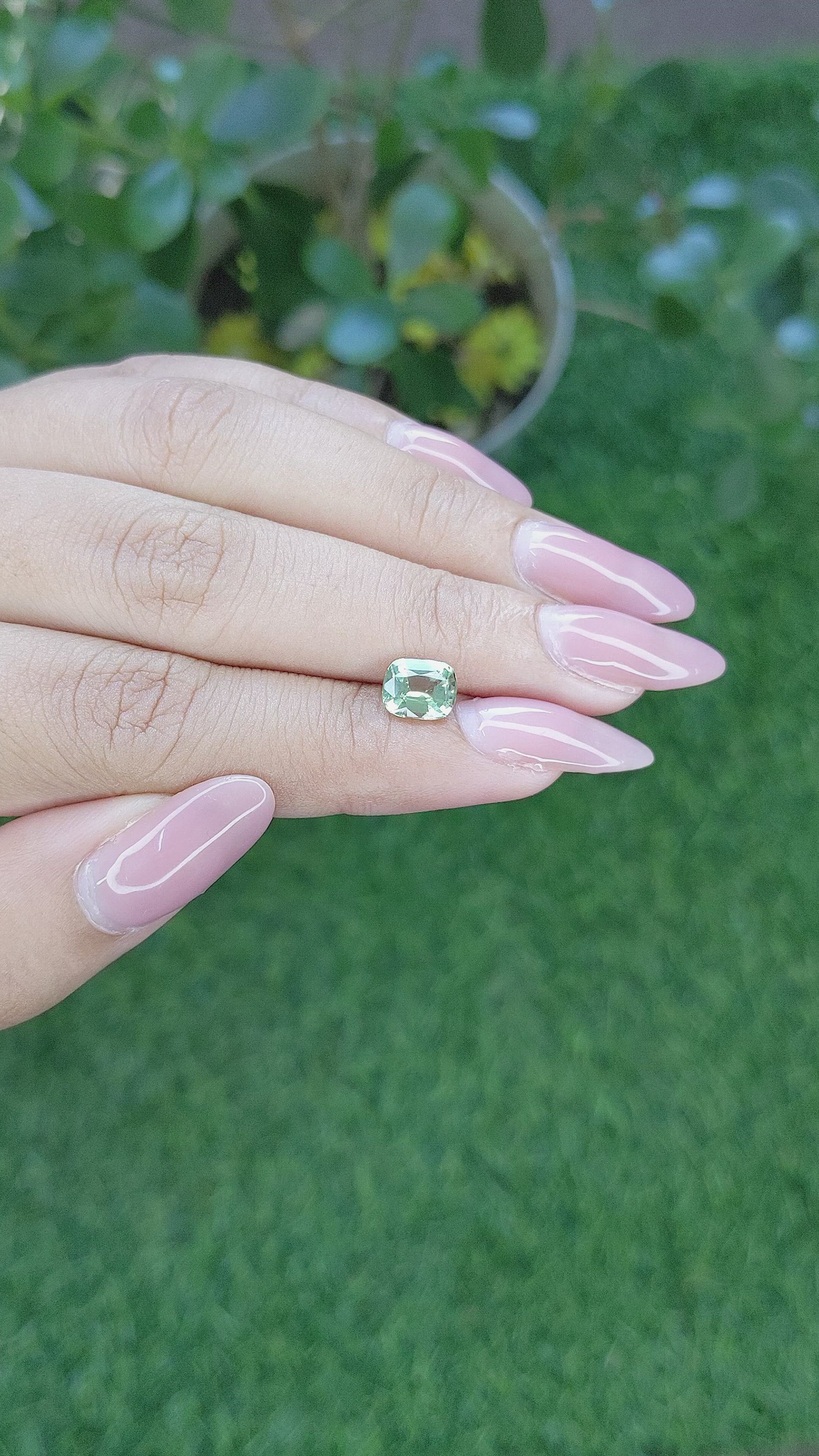 1.56 Ct. Chrysoberyl from Tanzania Size Video