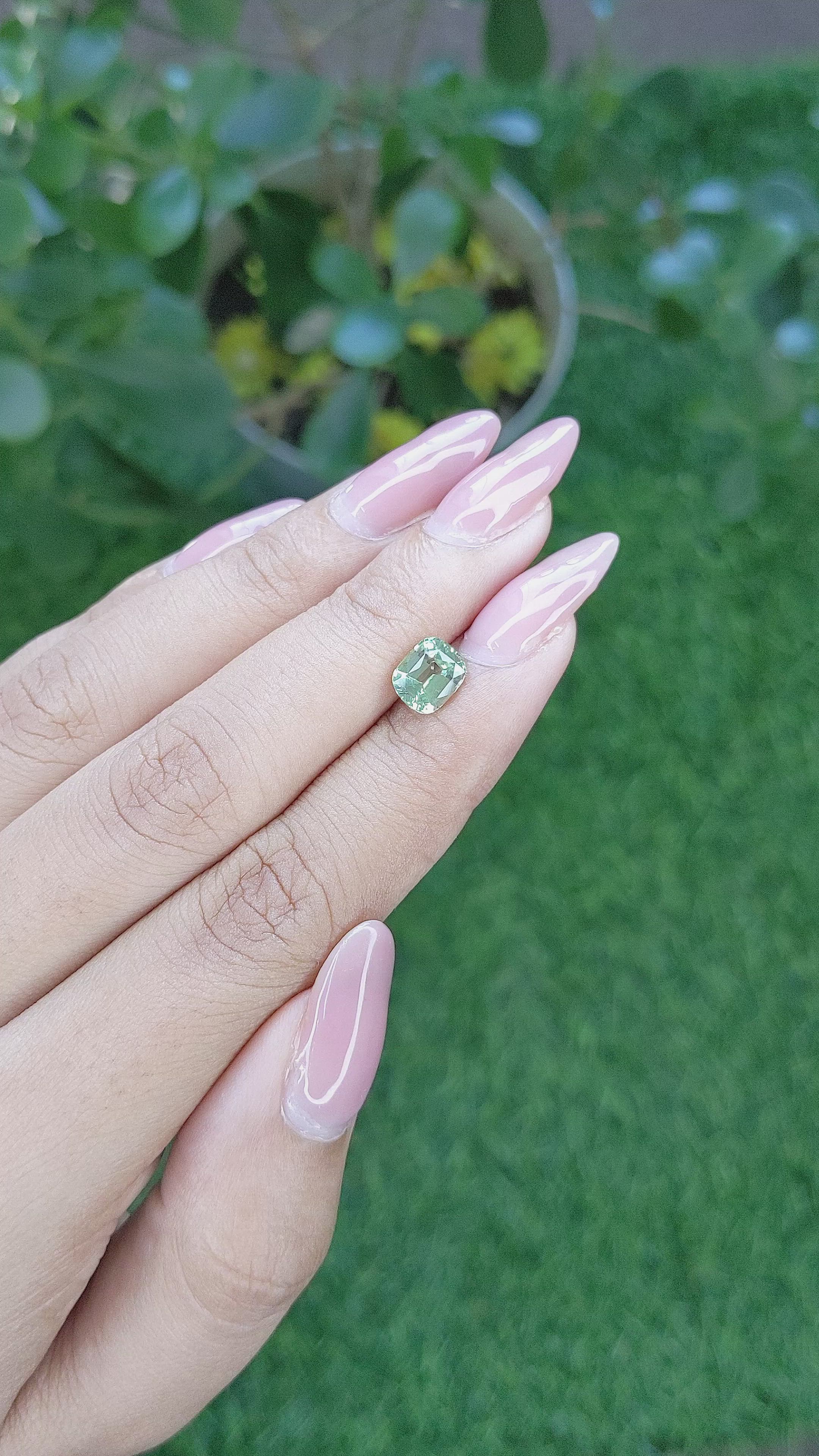 1.56 Ct. Chrysoberyl from Tanzania Size Video