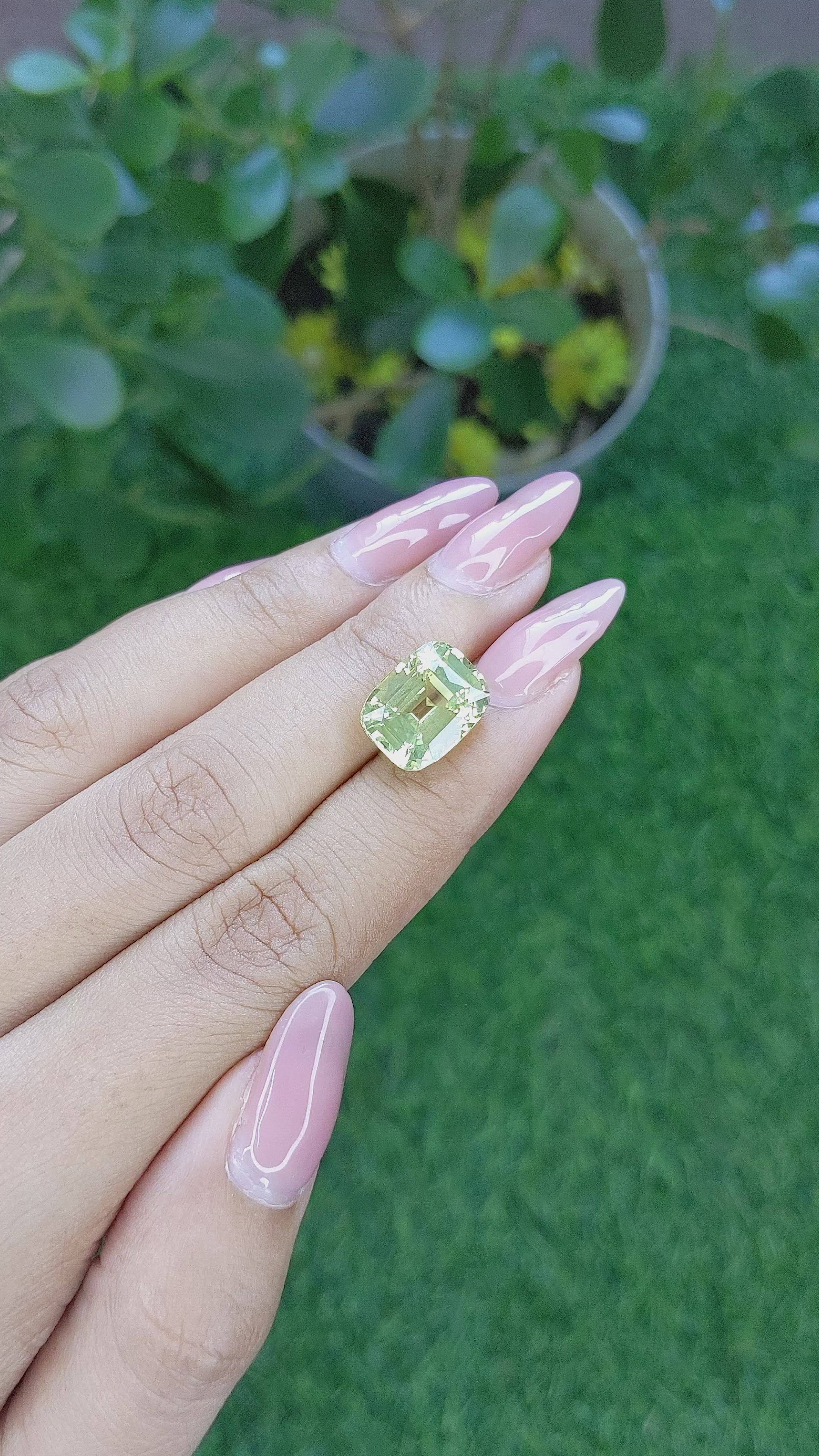 7.94 Ct. Chrysoberyl from Tanzania Size Video