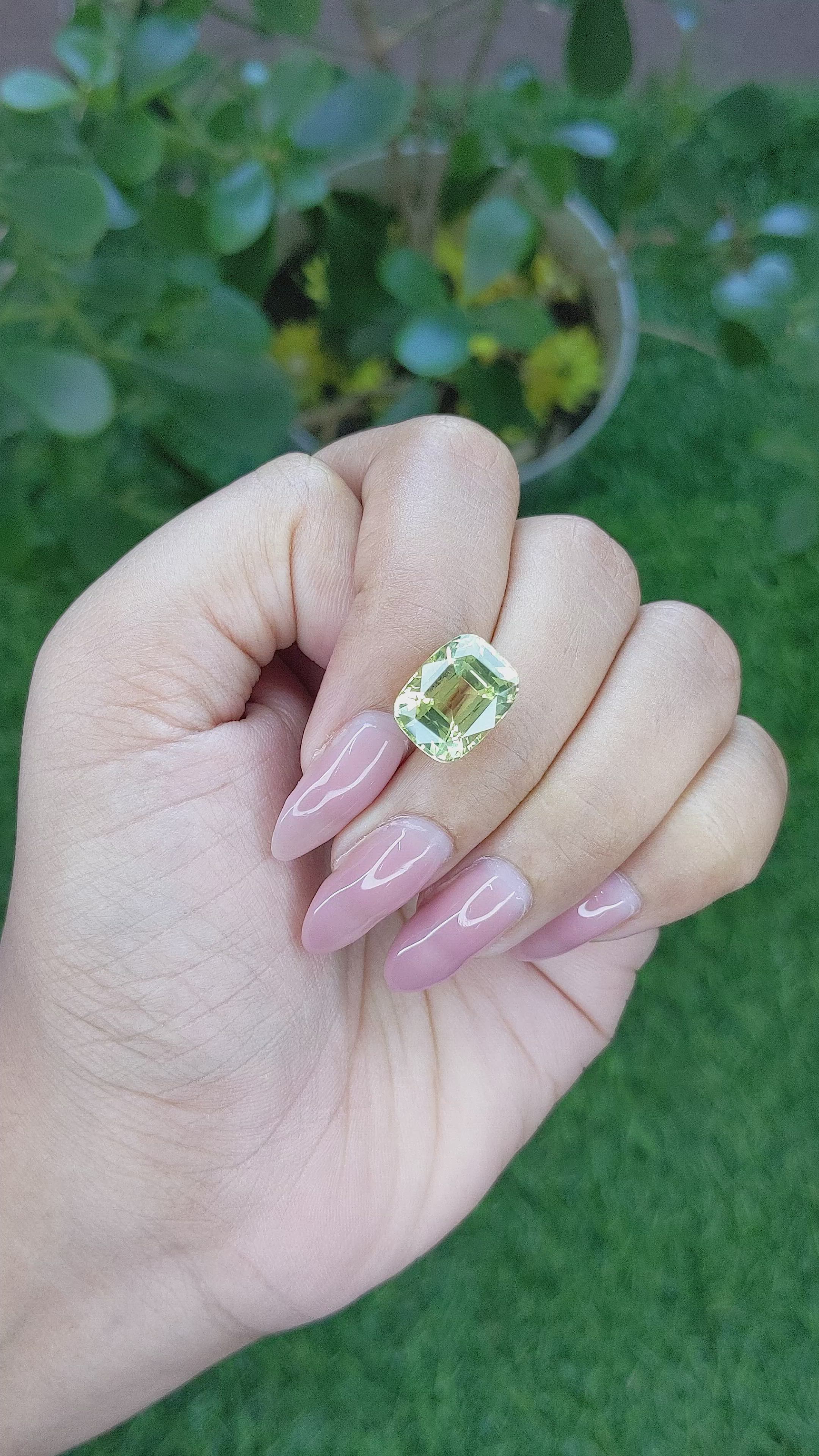 7.94 Ct. Chrysoberyl from Tanzania Size Video