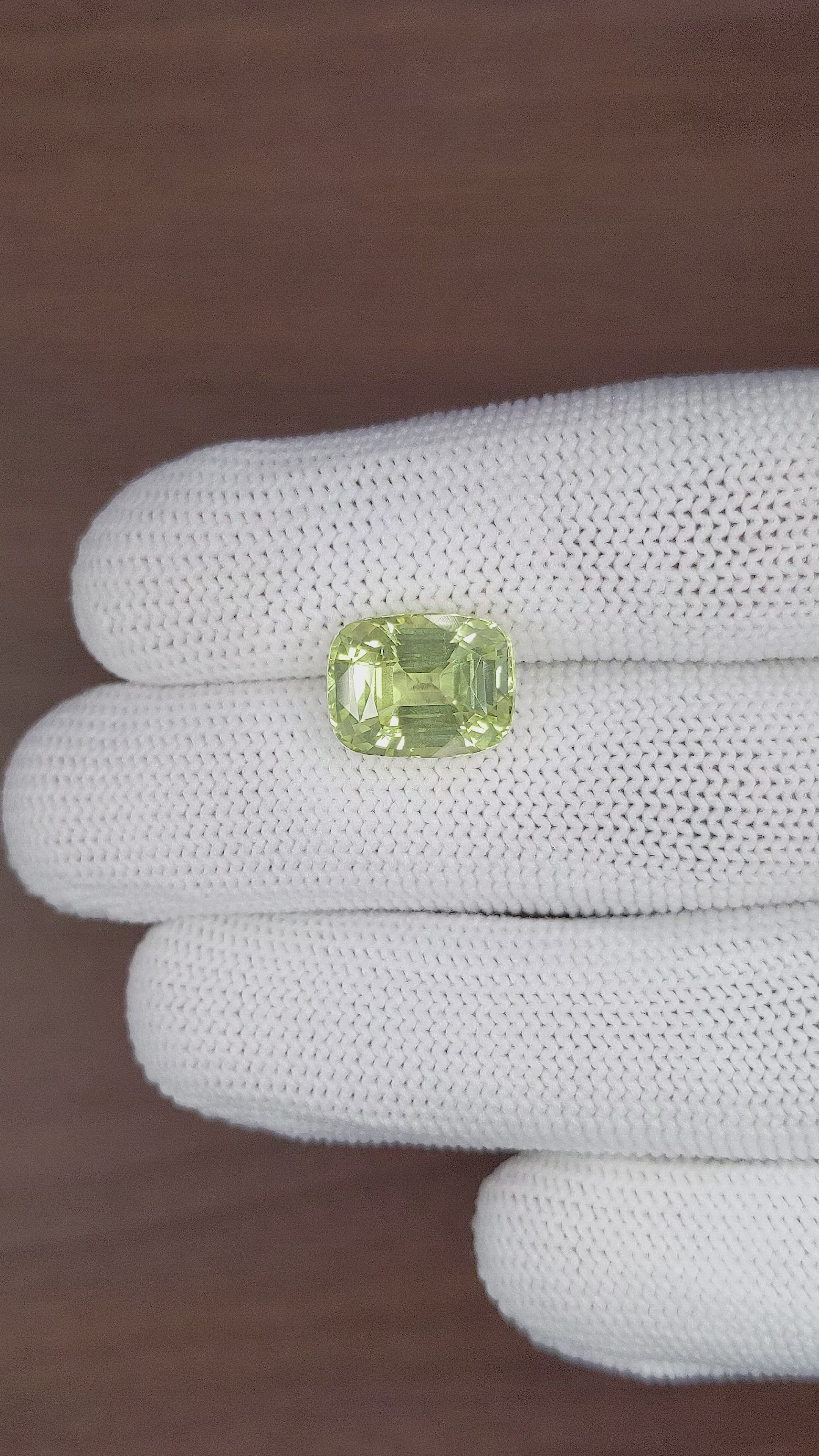 7.94 Ct. Chrysoberyl from Tanzania Size Video