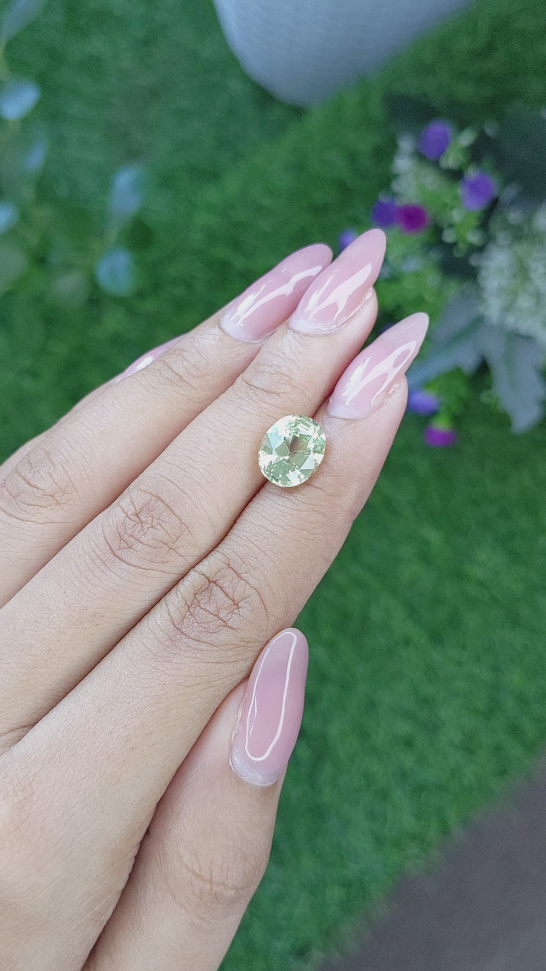 4.00 Ct. Chrysoberyl from Tanzania Size Video