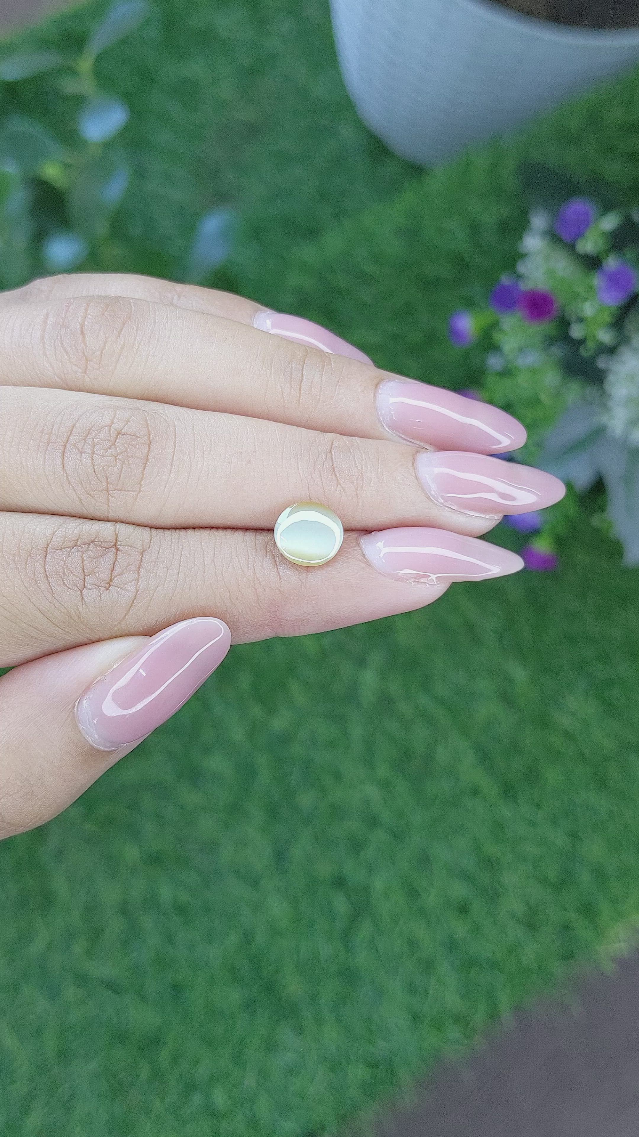 2.51 Ct. Cabochon Chrysoberyl from Tanzania Size Video