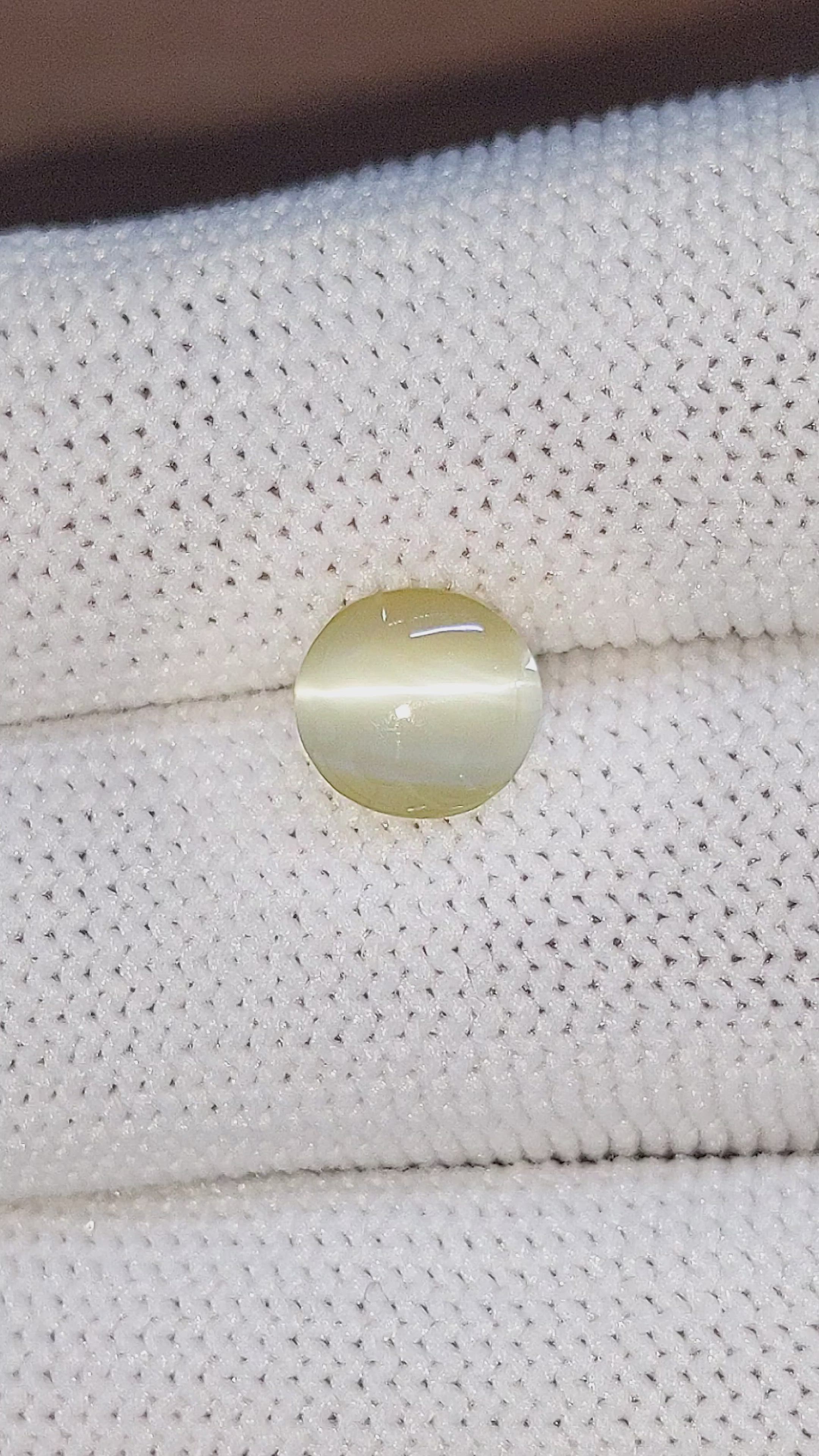 2.51 Ct. Cabochon Chrysoberyl from Tanzania Size Video