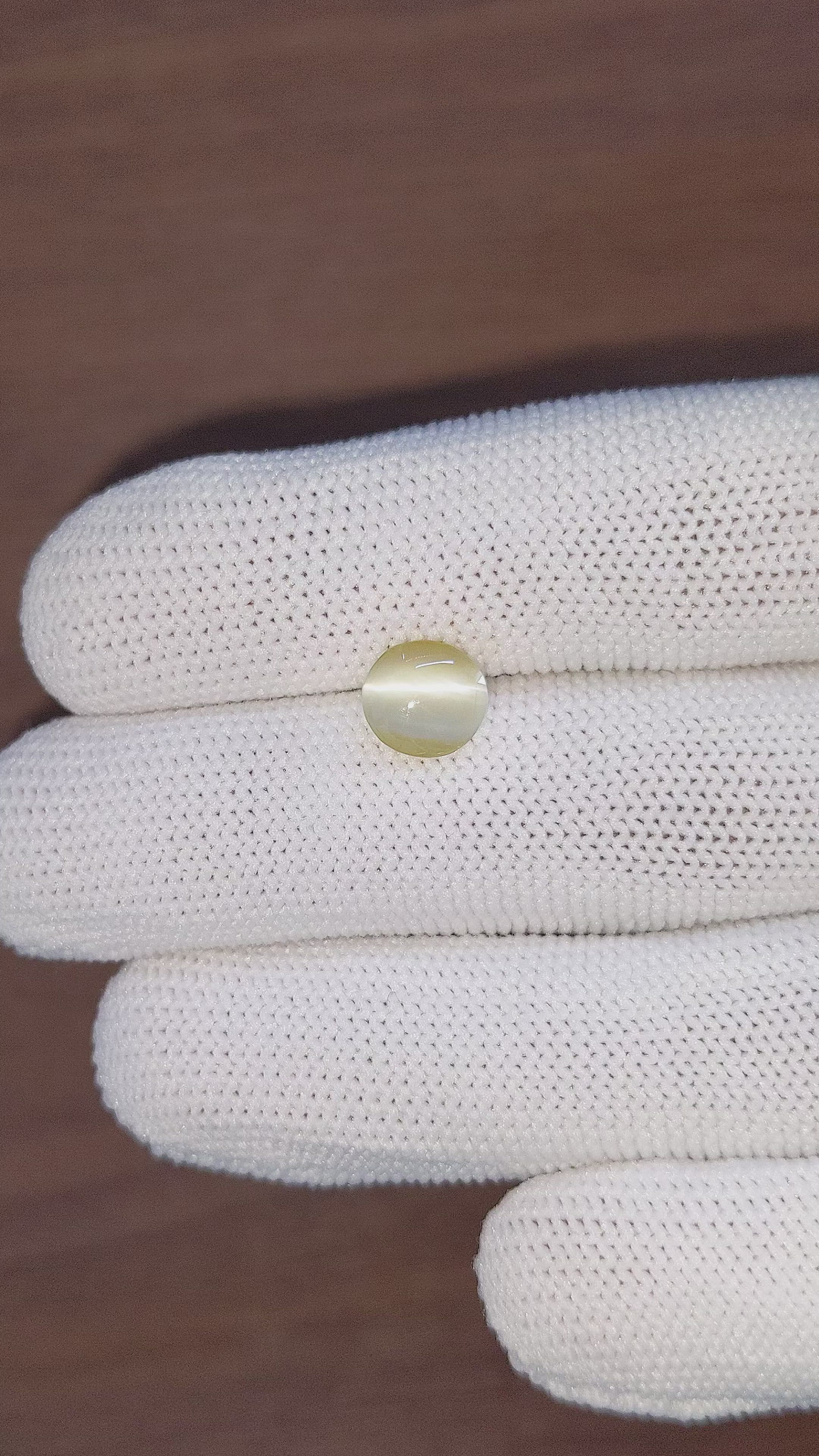 2.51 Ct. Cabochon Chrysoberyl from Tanzania Size Video