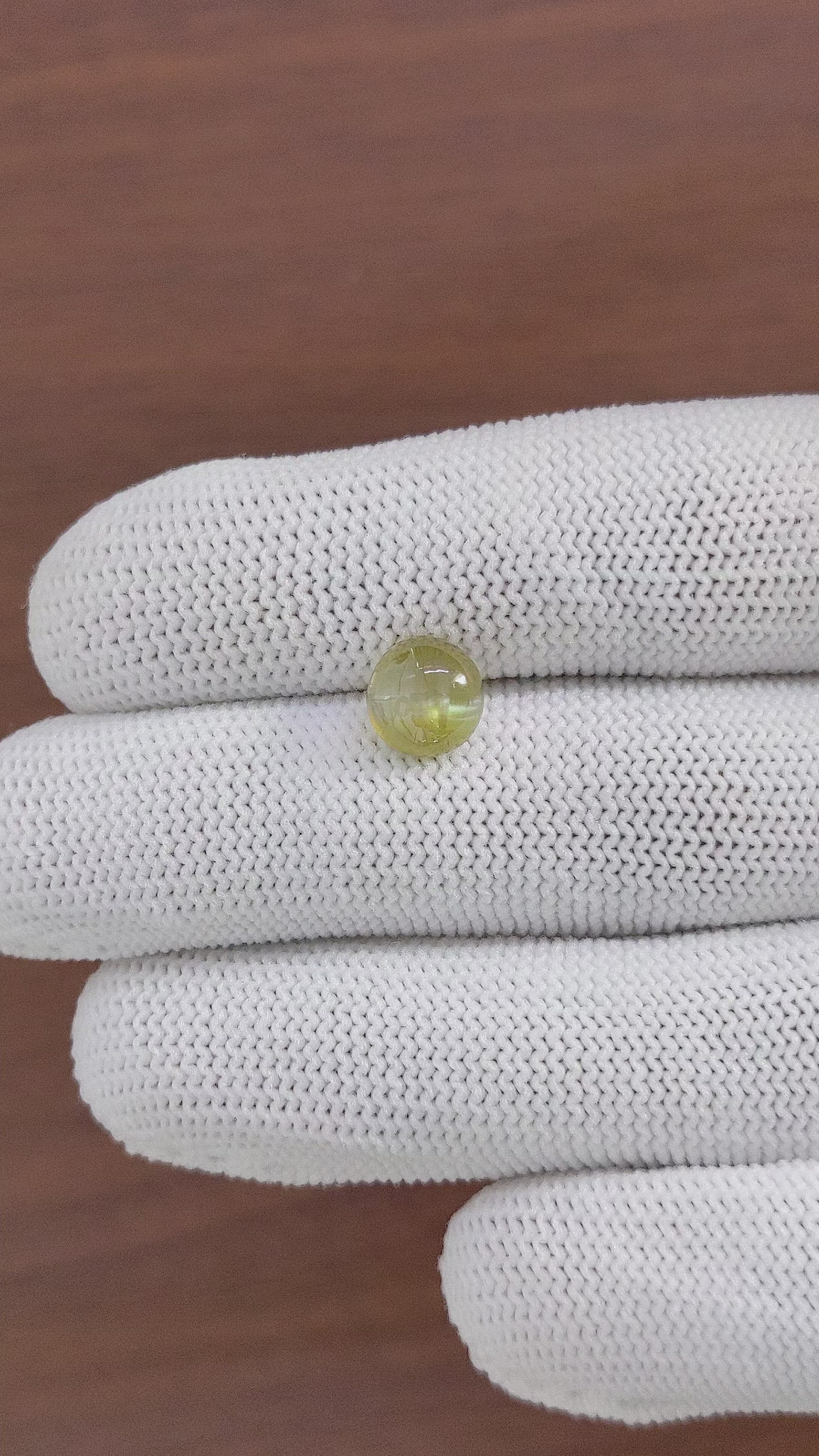 2.94 Ct. Cabochon Chrysoberyl from Tanzania Size Video