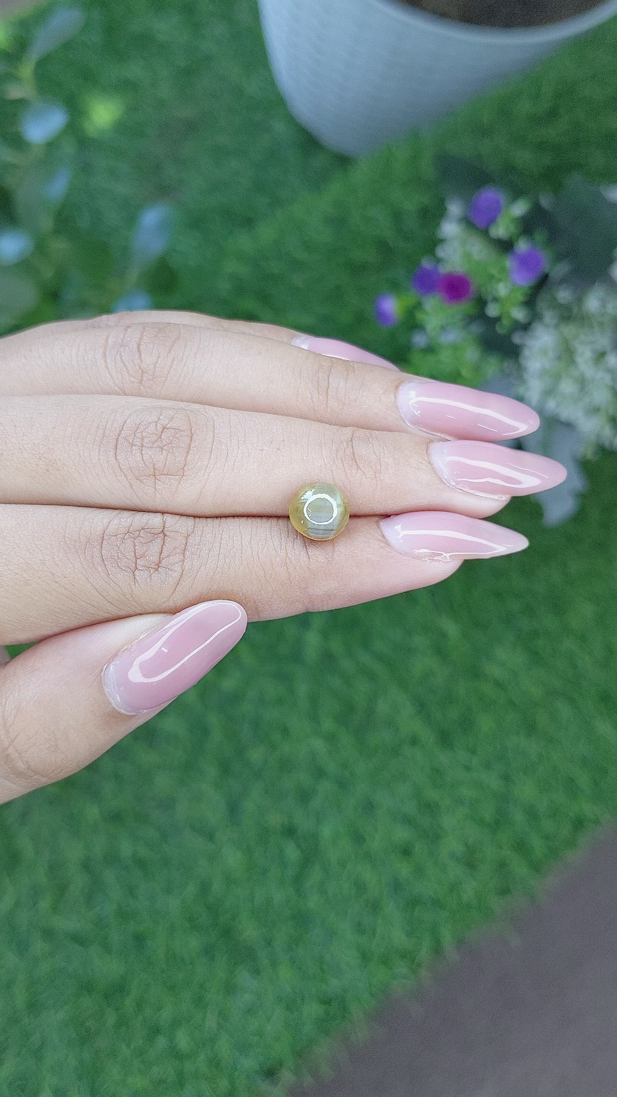 2.94 Ct. Cabochon Chrysoberyl from Tanzania Size Video