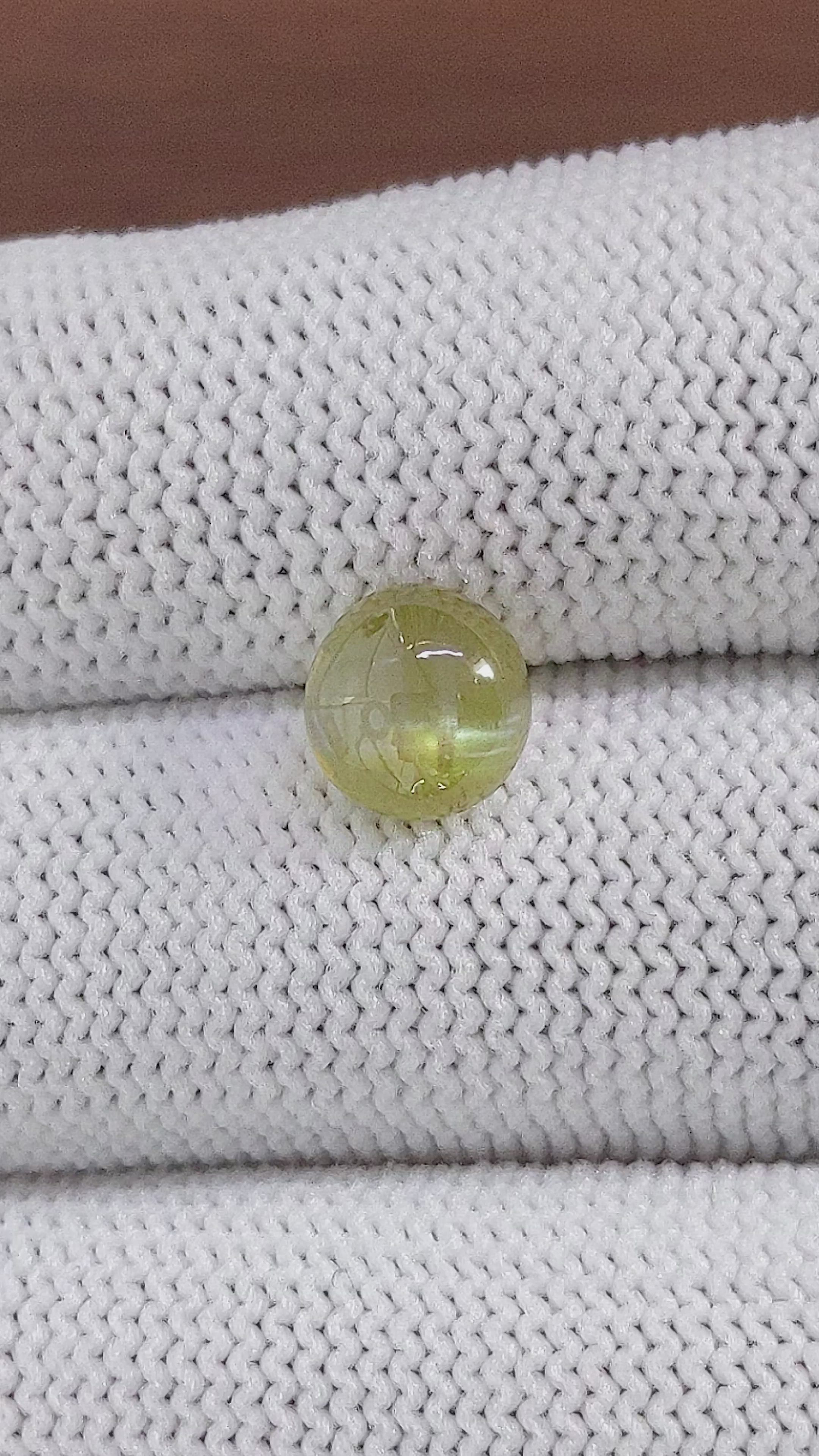 2.94 Ct. Cabochon Chrysoberyl from Tanzania Size Video