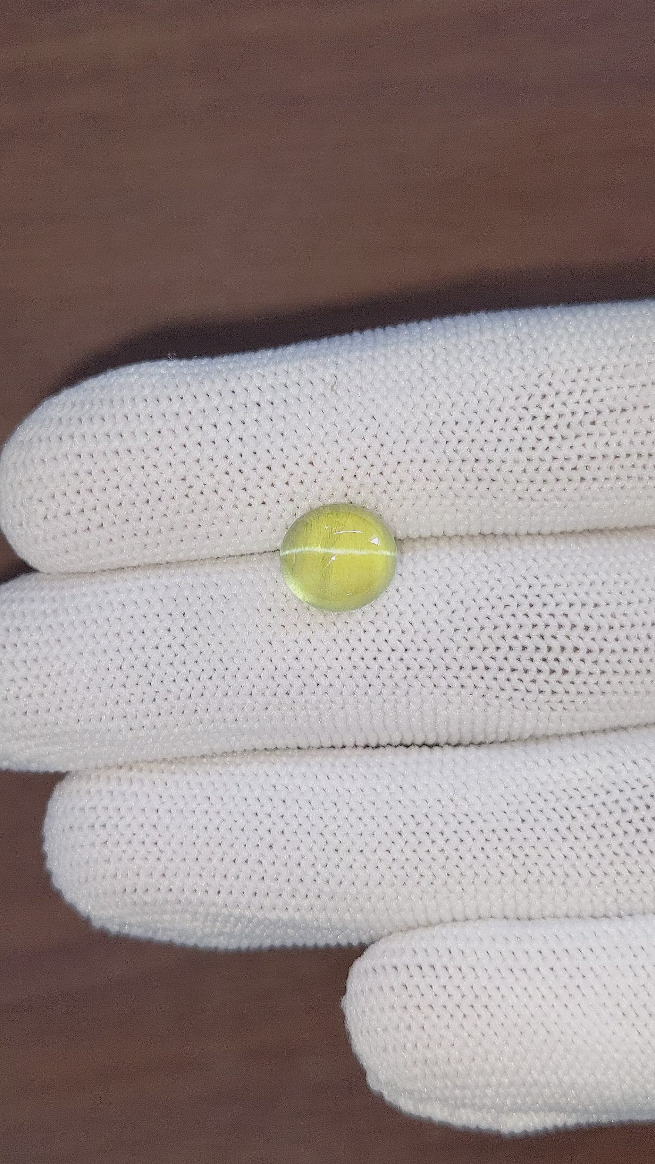 4.85 Ct. Cabochon Chrysoberyl from Tanzania Size Video