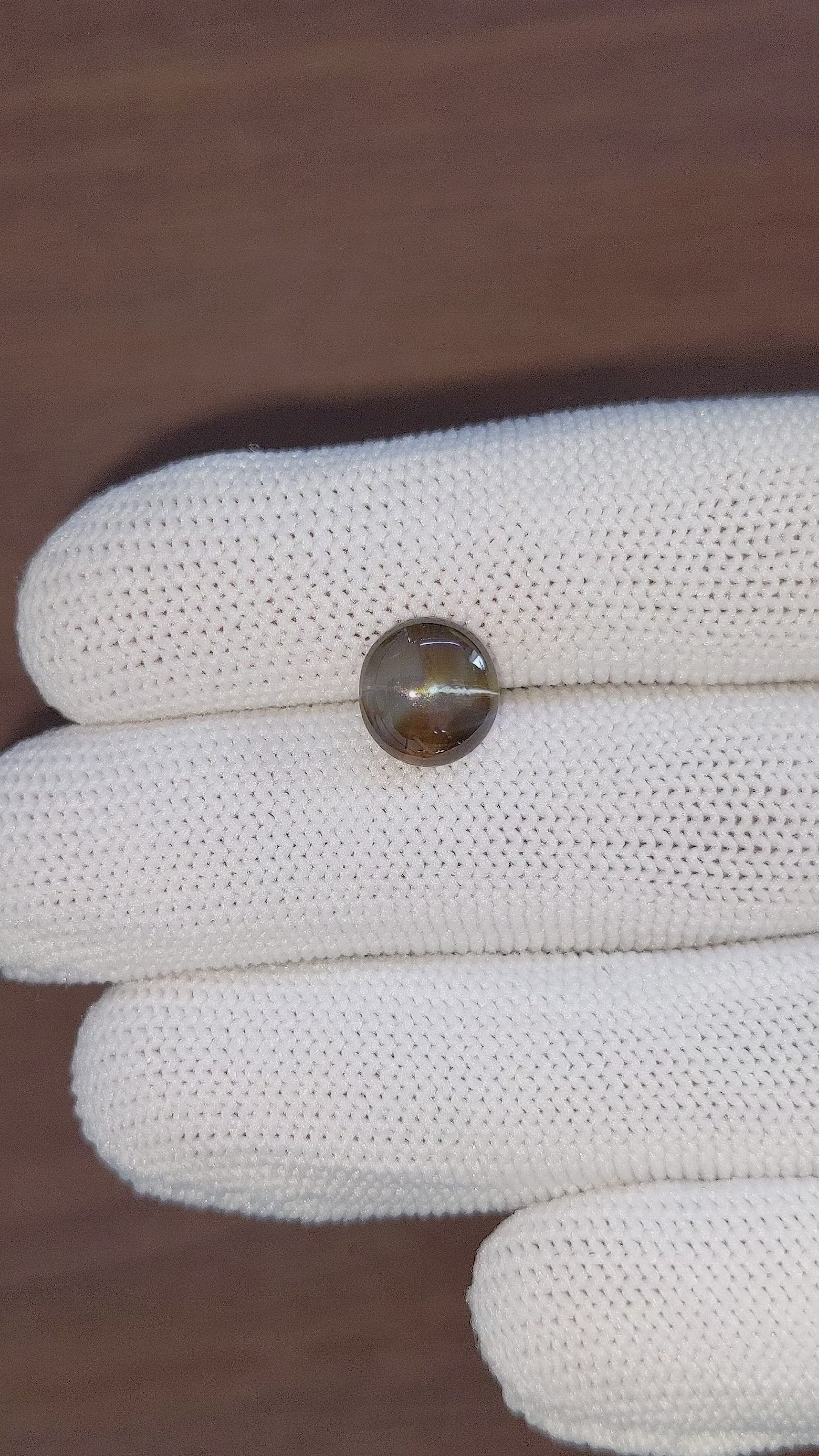 3.92 Ct. Cabochon Chrysoberyl from Tanzania Size Video