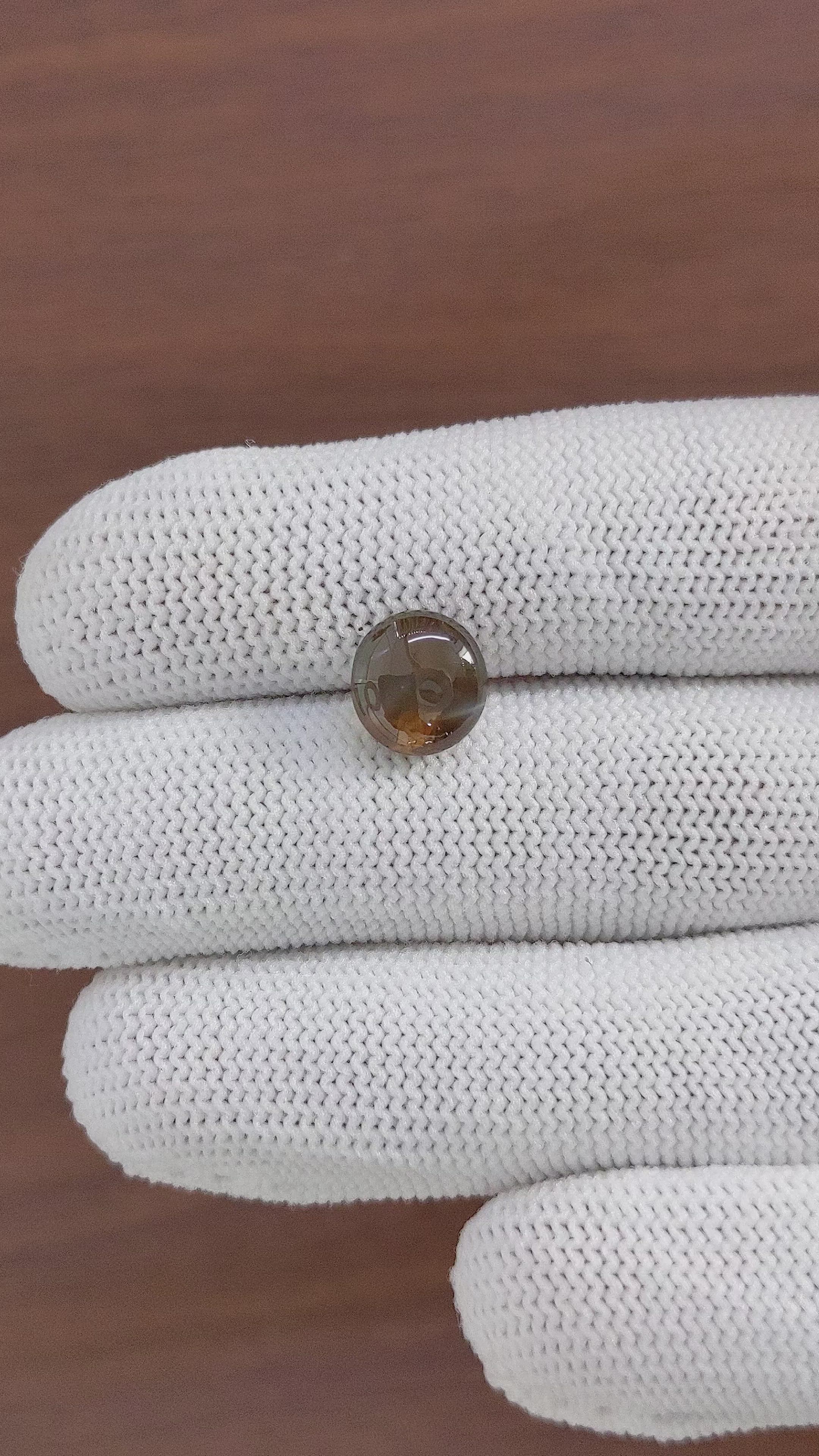 3.92 Ct. Cabochon Chrysoberyl from Tanzania Size Video
