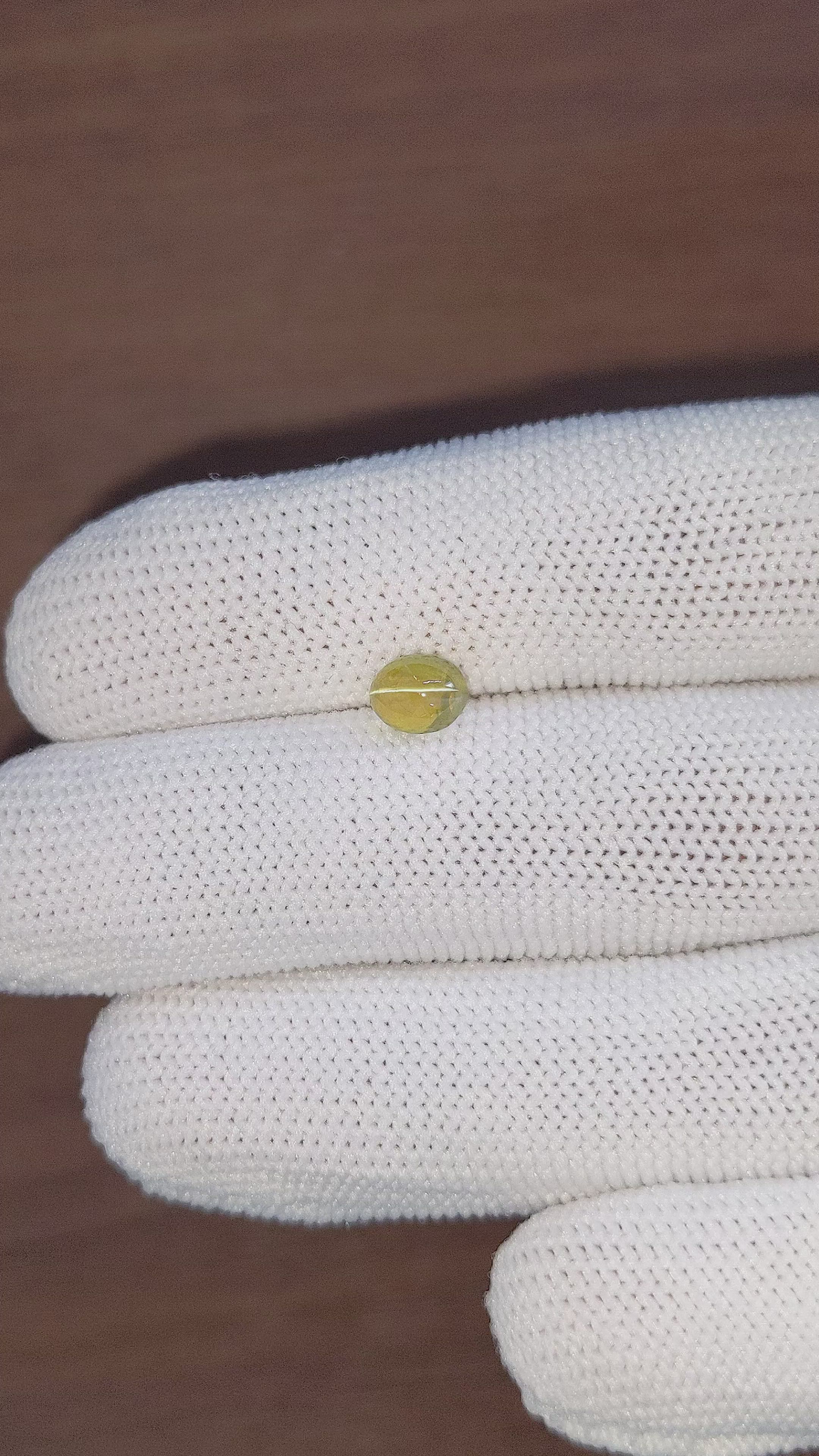 1.30 Ct. Cabochon Chrysoberyl from Madagascar Size Video