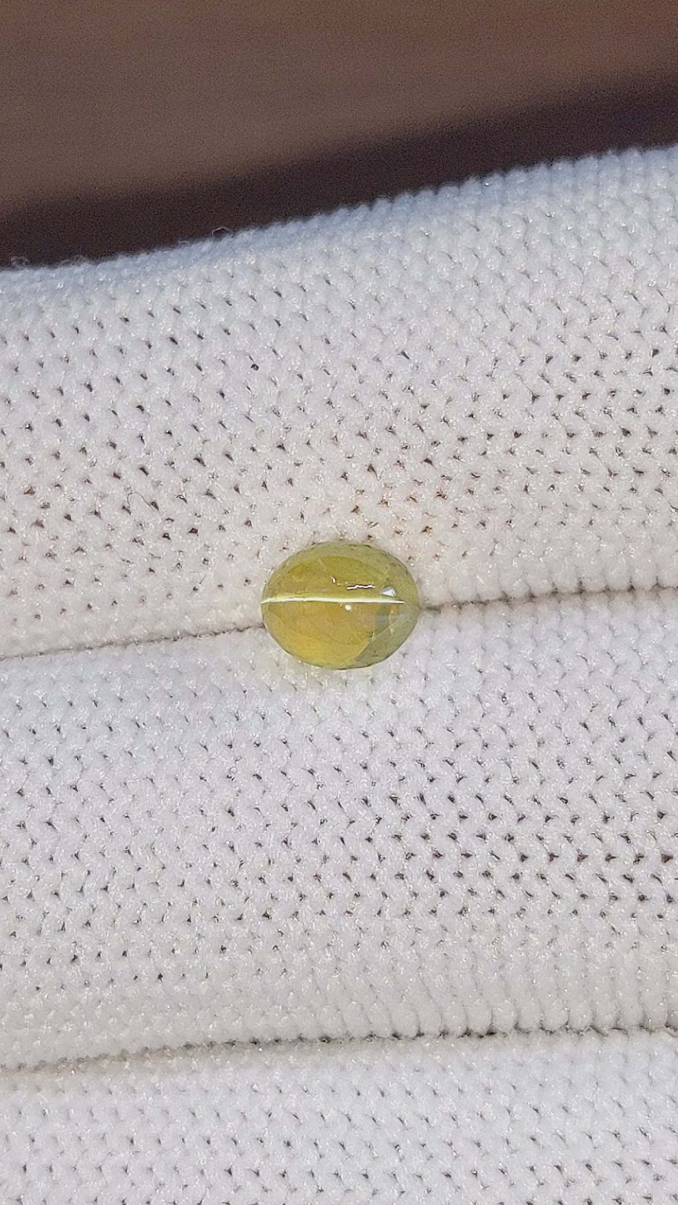 1.30 Ct. Cabochon Chrysoberyl from Madagascar Size Video
