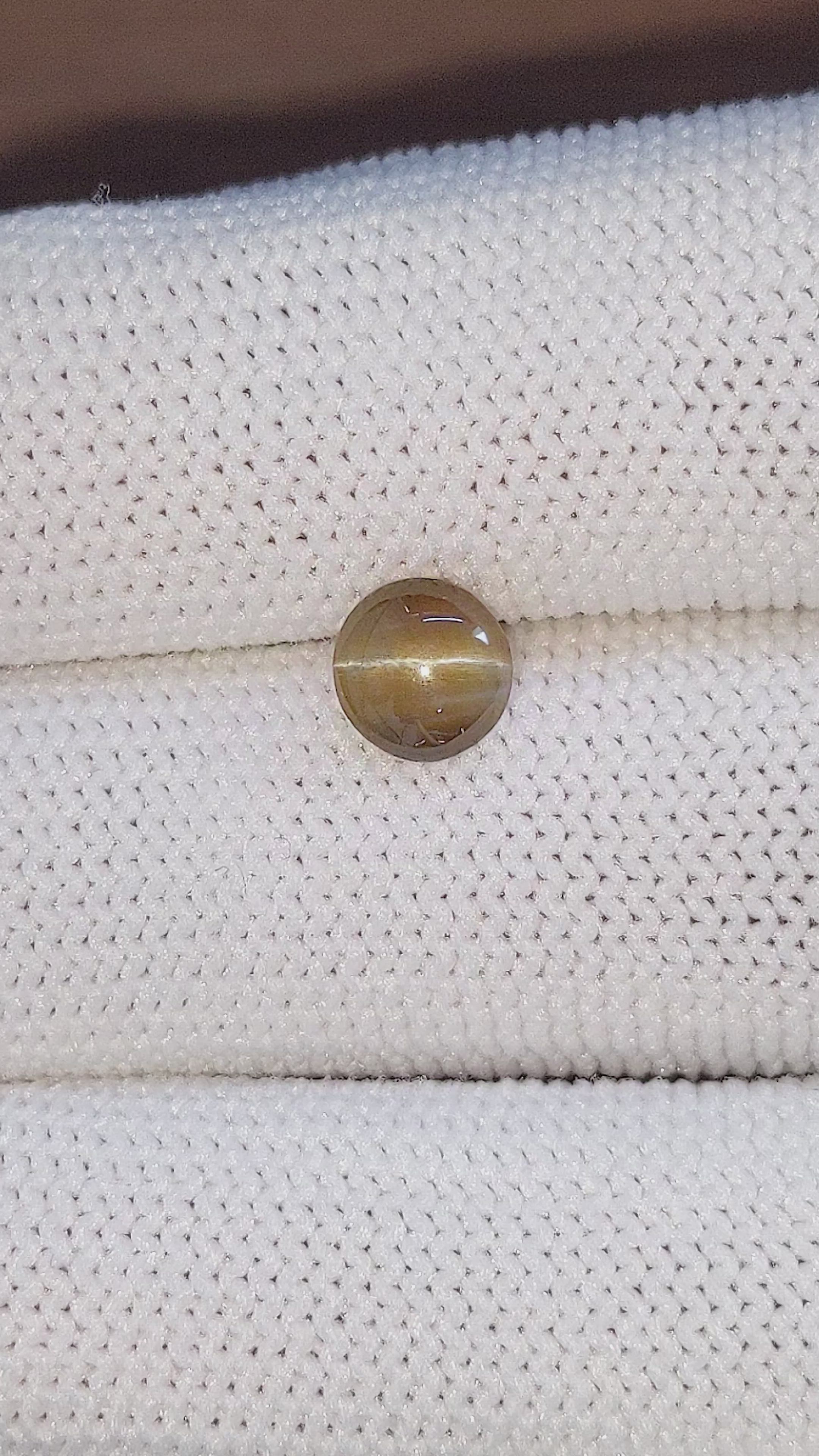 1.33 Ct. Cabochon Chrysoberyl from Tanzania Size Video