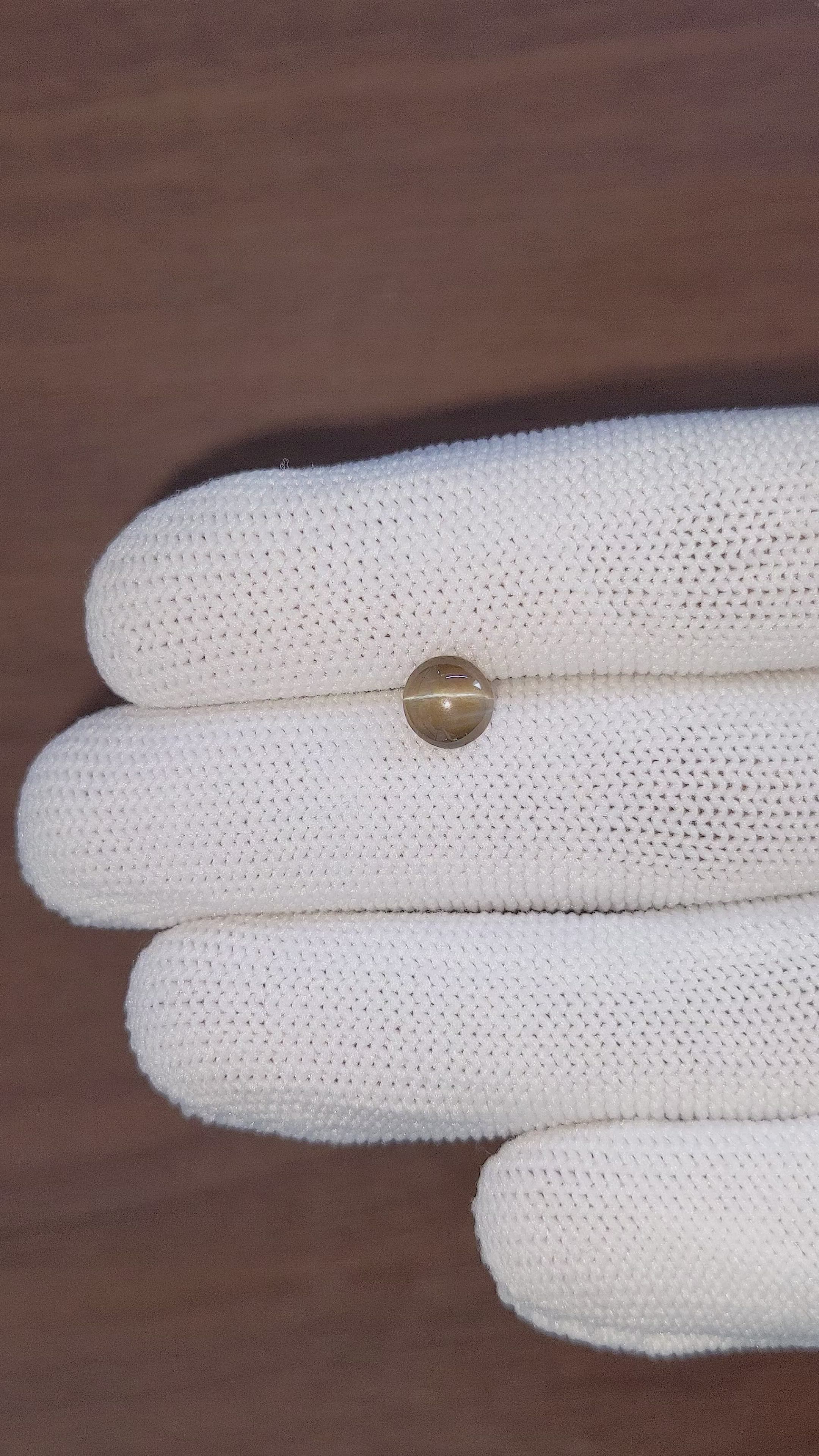 1.33 Ct. Cabochon Chrysoberyl from Tanzania Size Video