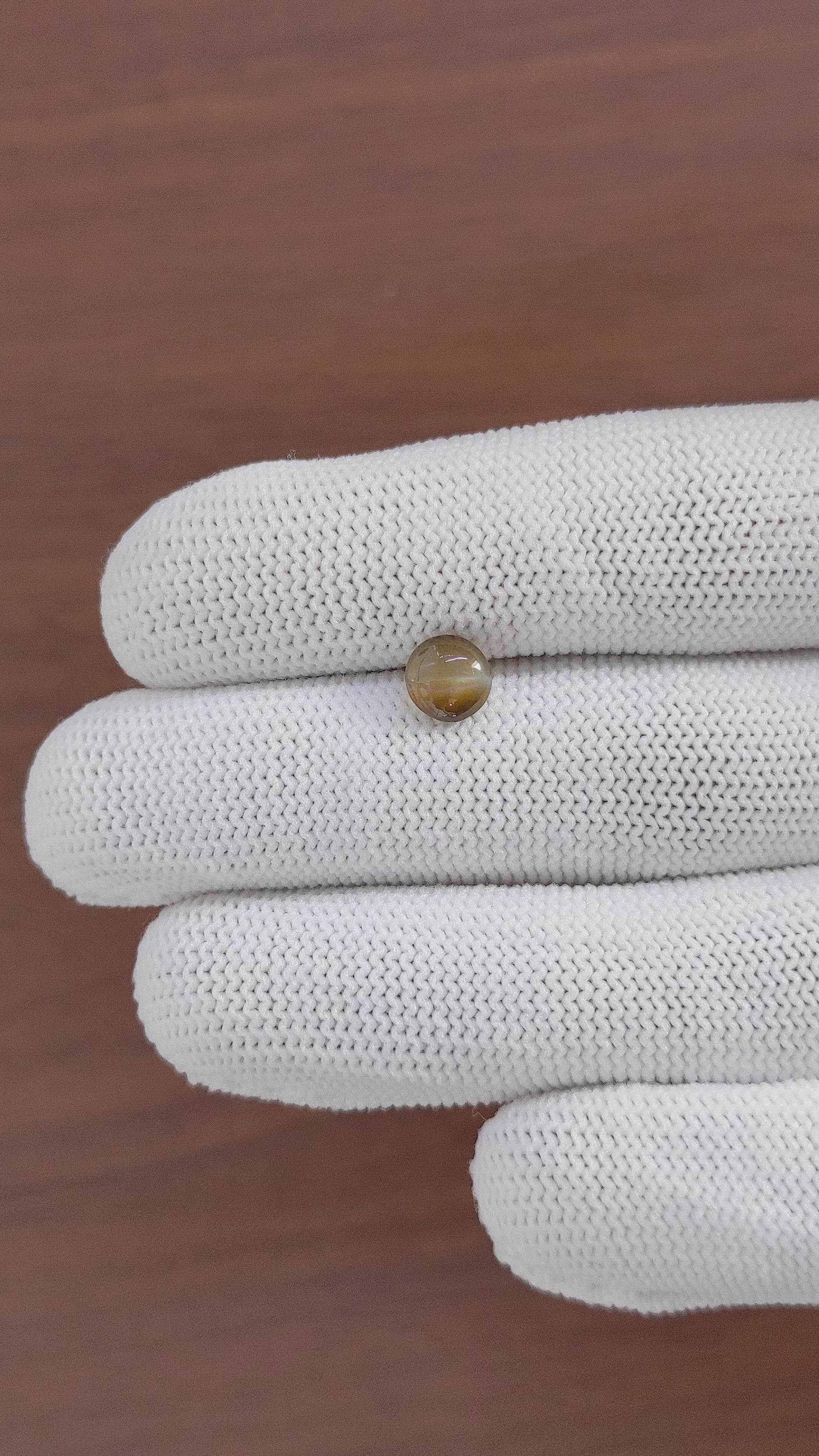 1.33 Ct. Cabochon Chrysoberyl from Tanzania Size Video