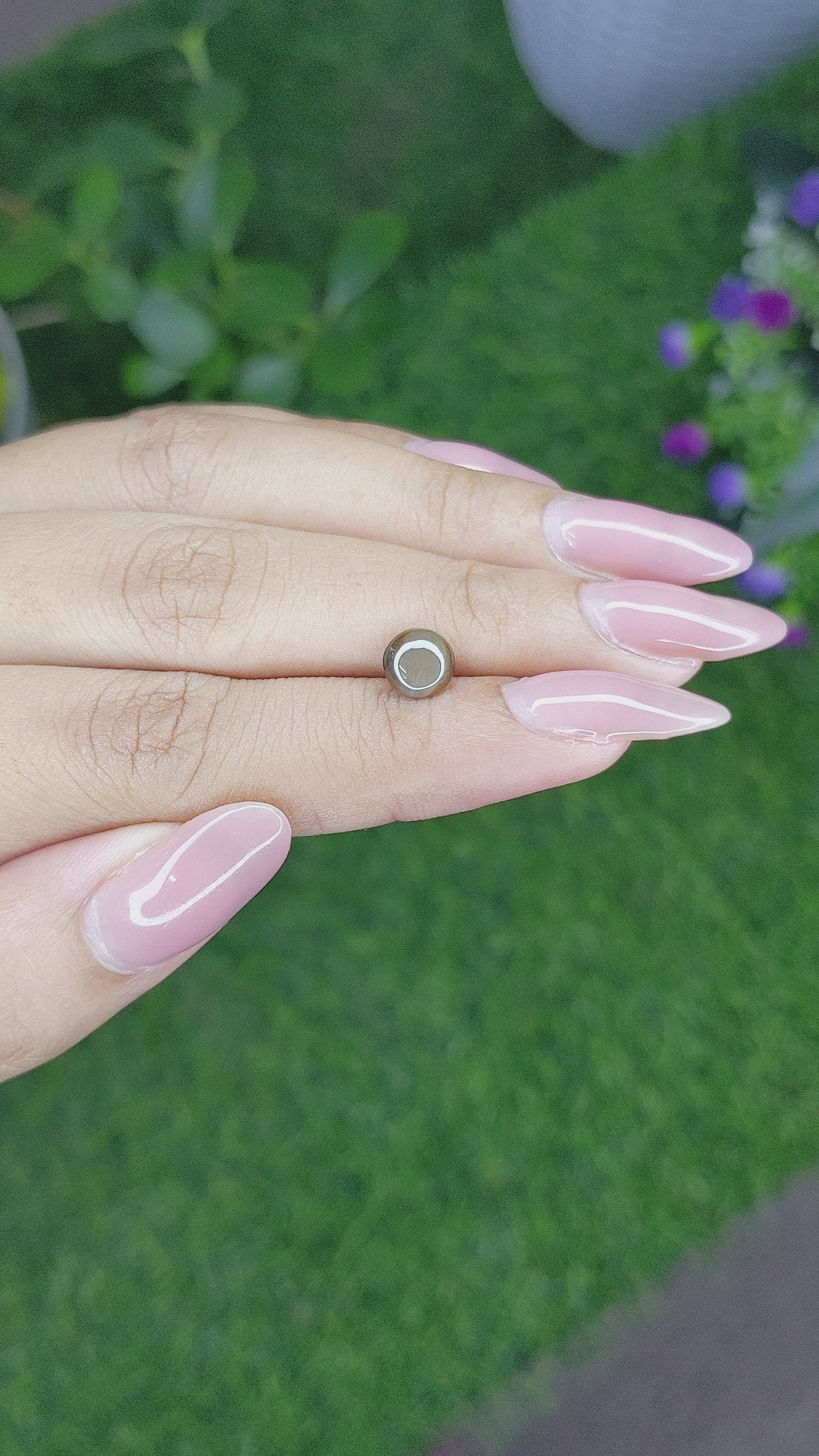 1.33 Ct. Cabochon Chrysoberyl from Tanzania Size Video