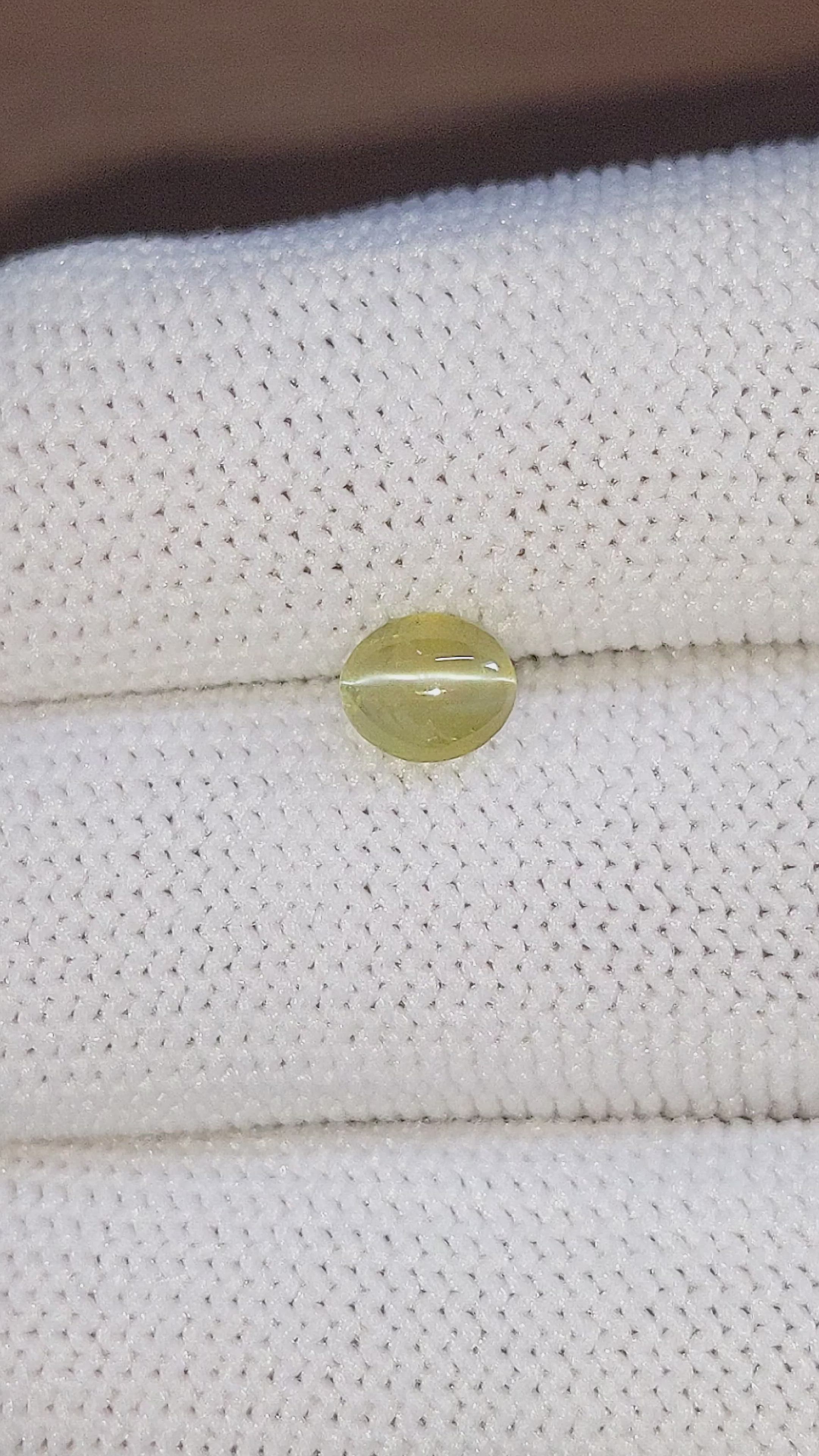 1.29 Ct. Cabochon Chrysoberyl from Tanzania Size Video