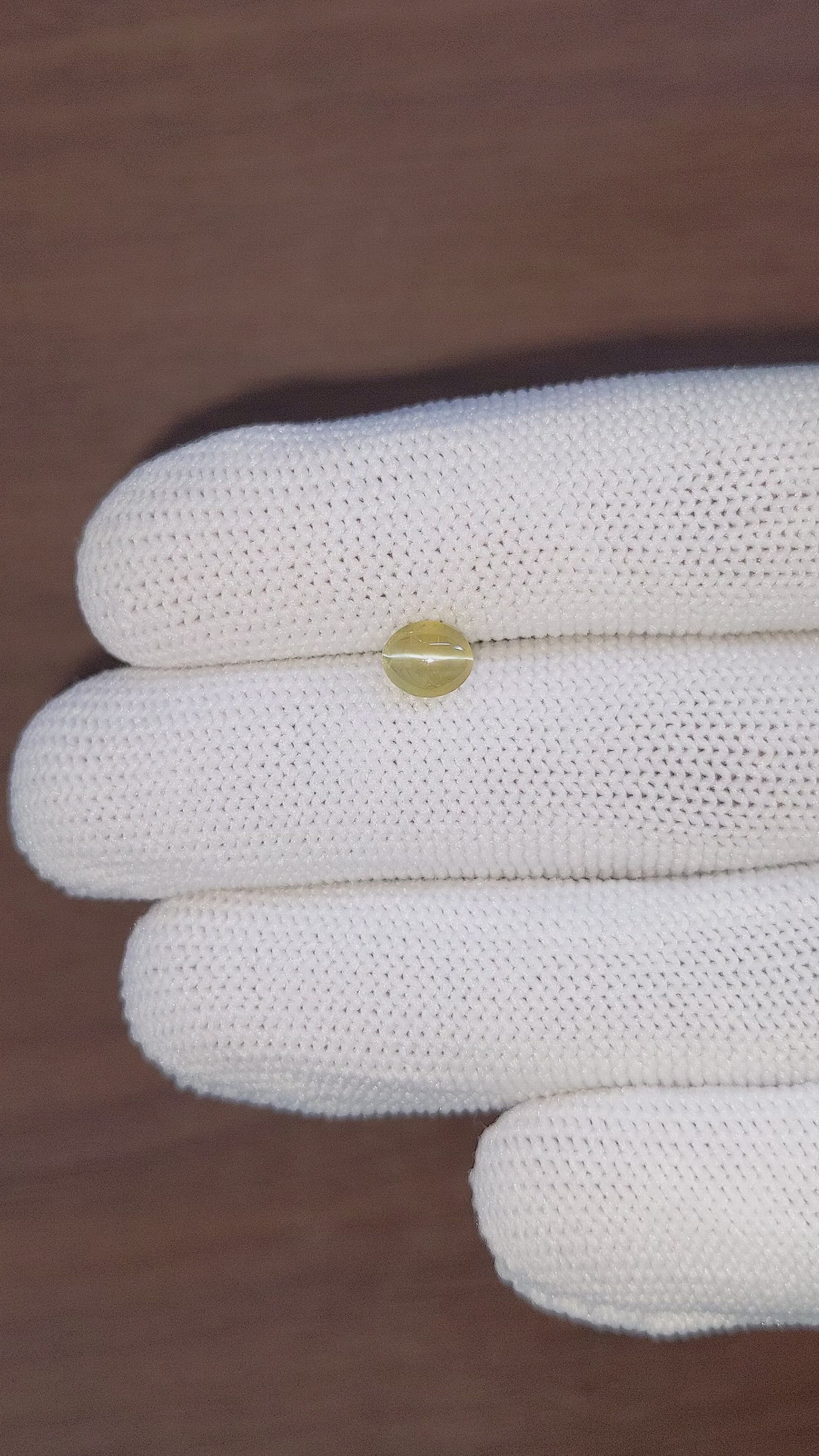 1.29 Ct. Cabochon Chrysoberyl from Tanzania Size Video