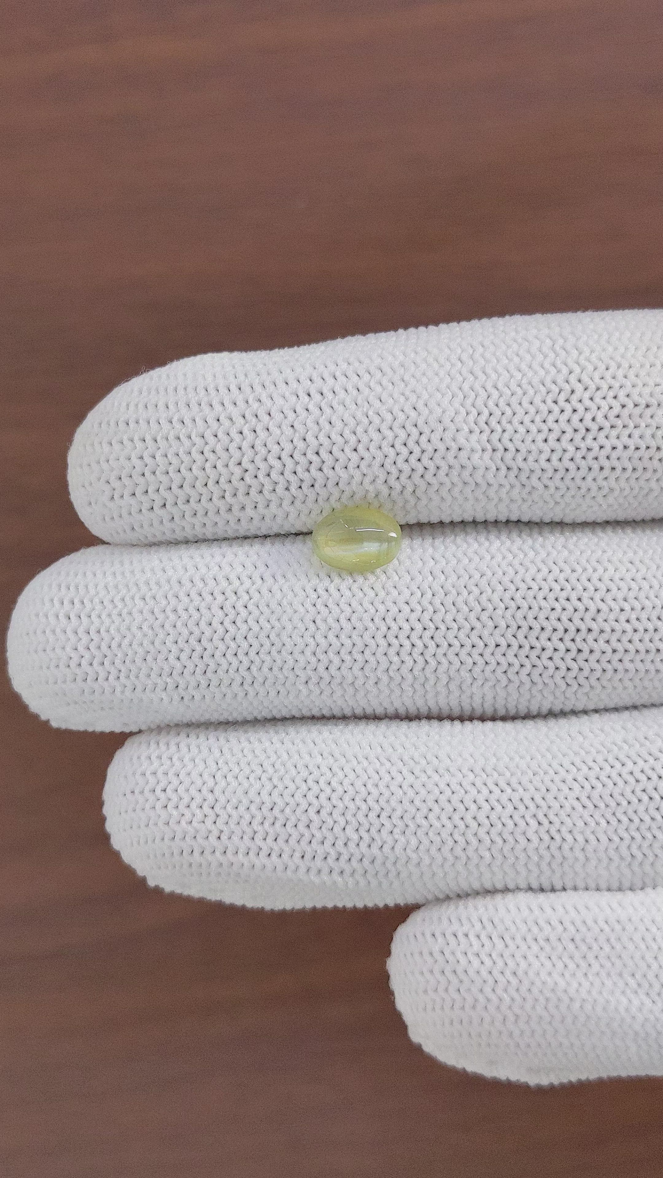 1.47 Ct. Cabochon Chrysoberyl from Tanzania Size Video