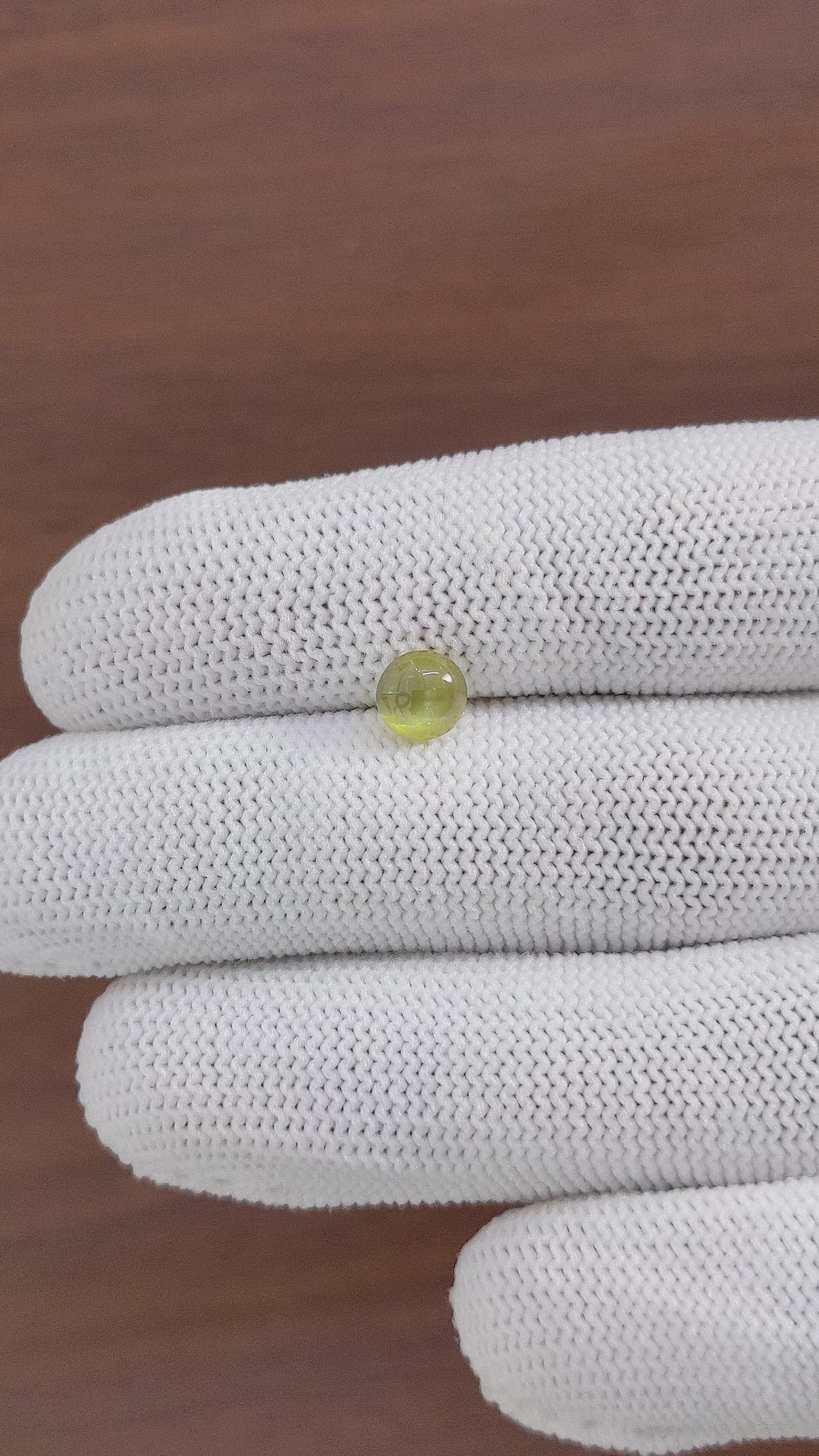 1.53 Ct. Cabochon Chrysoberyl from Tanzania Size Video