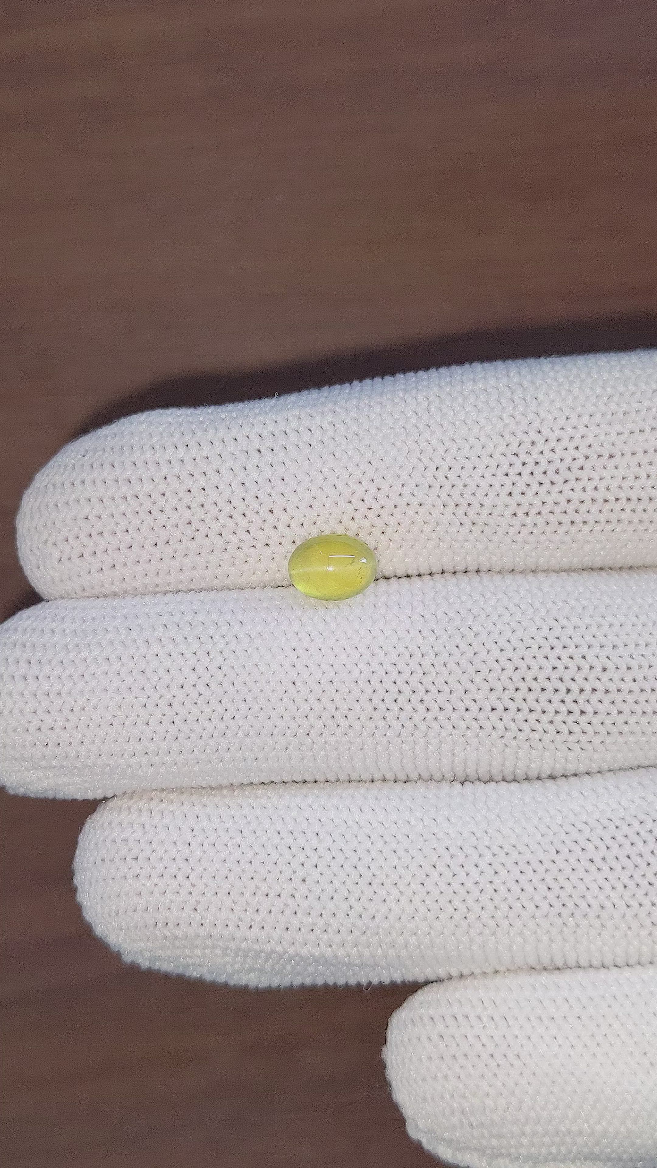 1.52 Ct. Cabochon Chrysoberyl from Tanzania Size Video