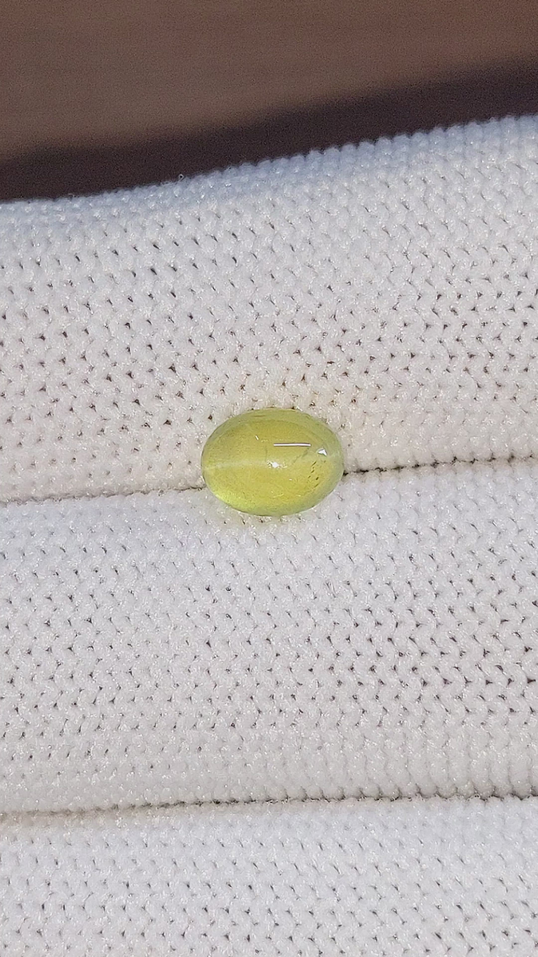1.52 Ct. Cabochon Chrysoberyl from Tanzania Size Video