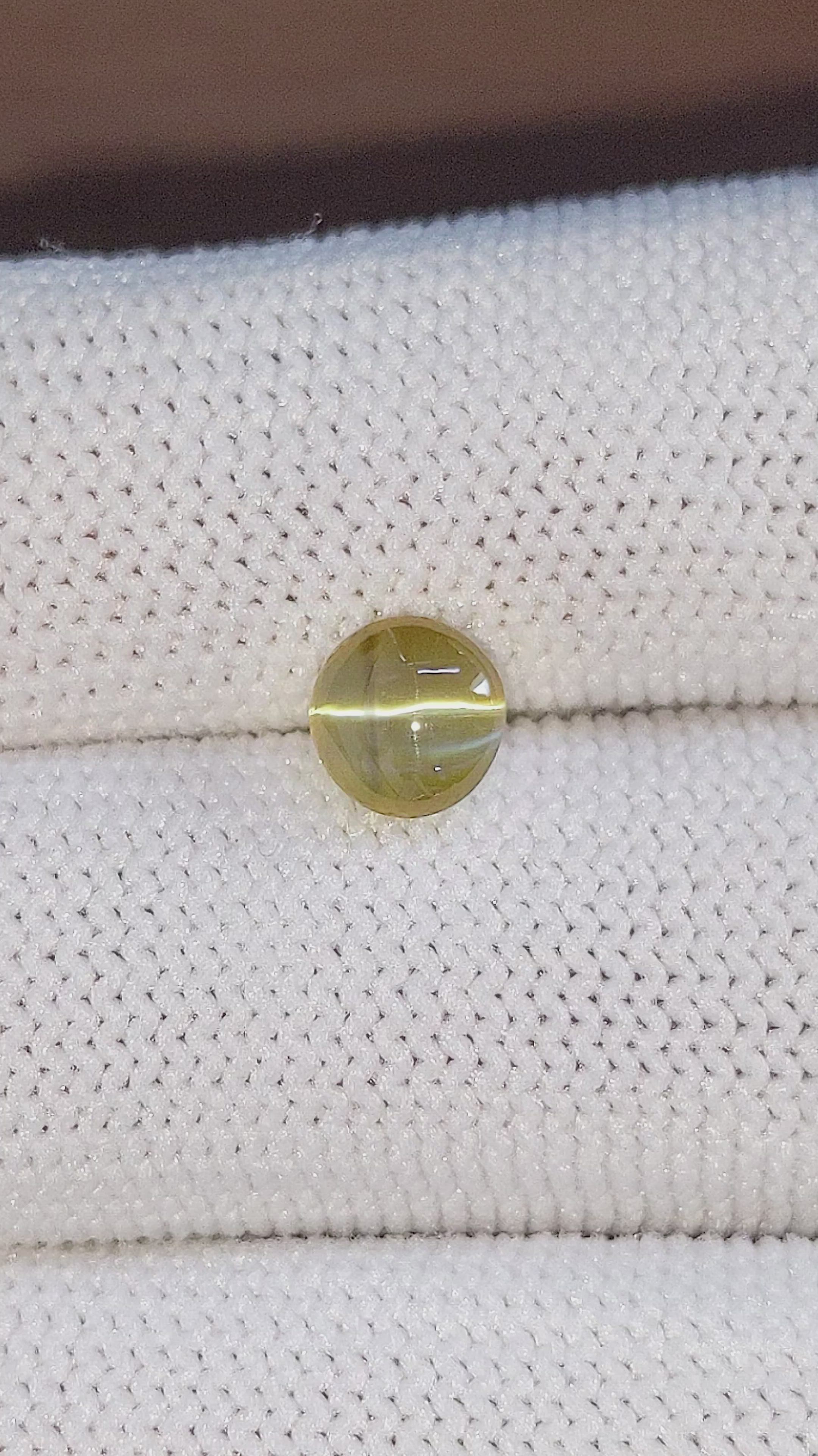 1.94 Ct. Cabochon Chrysoberyl from Tanzania Size Video