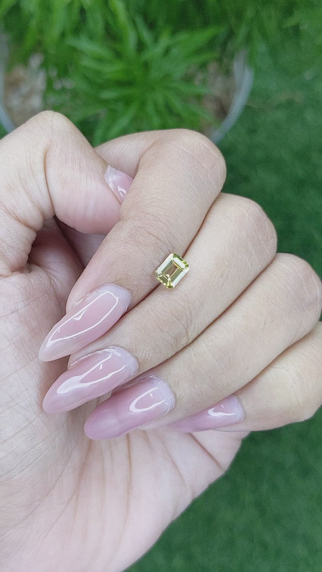 0.78 Ct. Chrysoberyl from Ceylon (Sri Lanka) Size Video