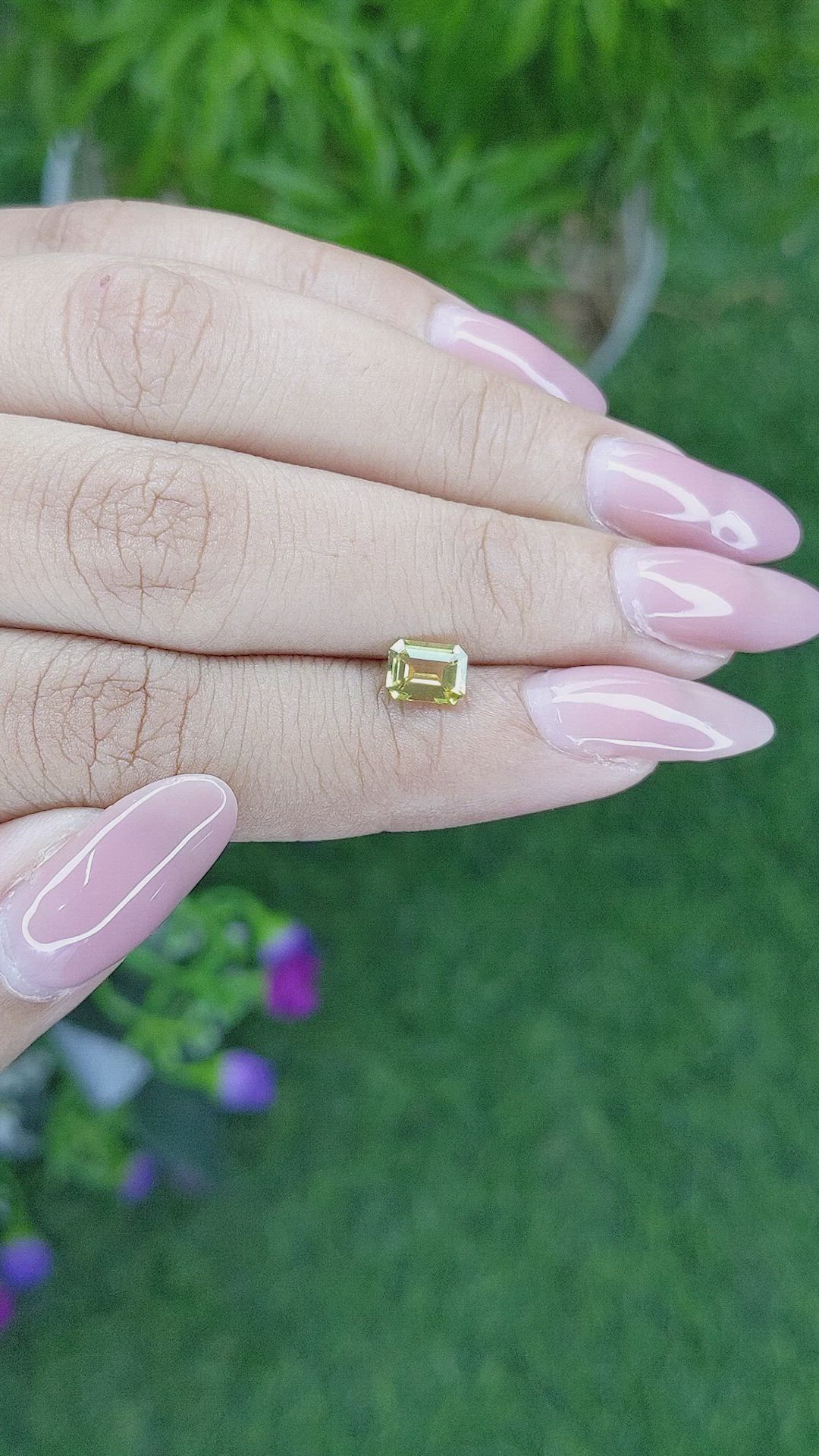 0.78 Ct. Chrysoberyl from Ceylon (Sri Lanka) Size Video