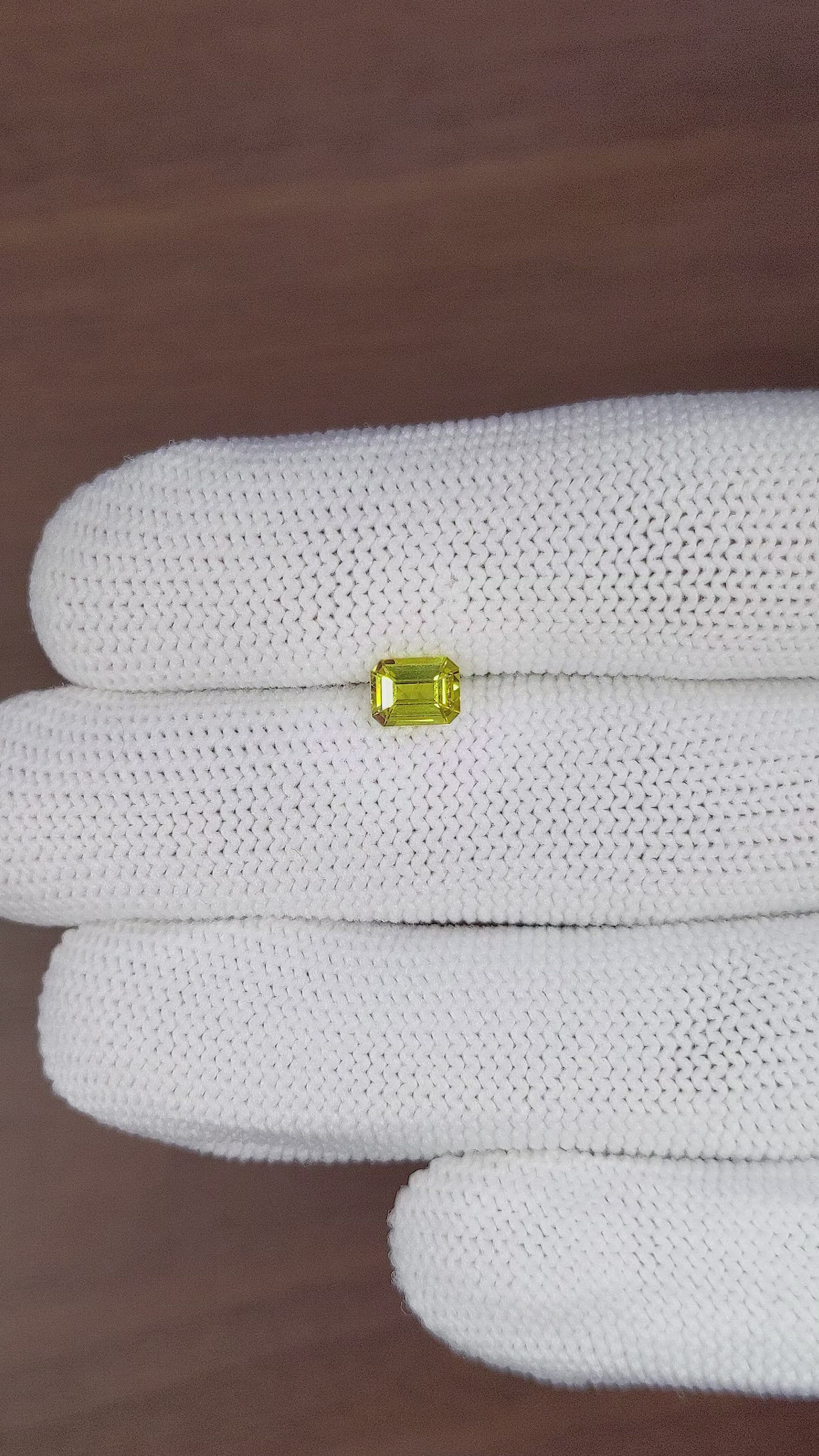 0.78 Ct. Chrysoberyl from Ceylon (Sri Lanka) Size Video