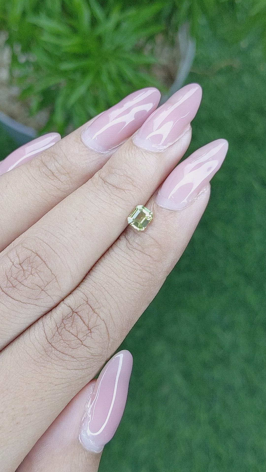 0.54 Ct. Chrysoberyl from Ceylon (Sri Lanka) Size Video