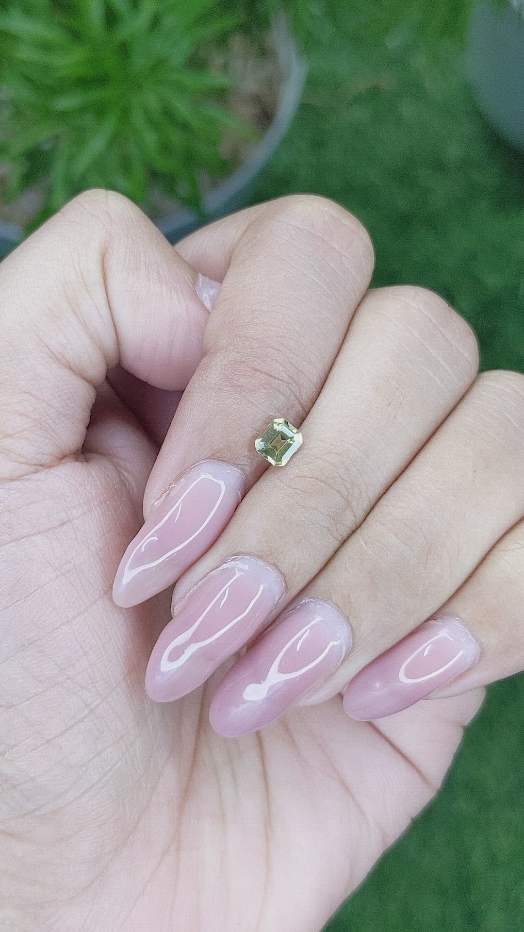 0.54 Ct. Chrysoberyl from Ceylon (Sri Lanka) Size Video