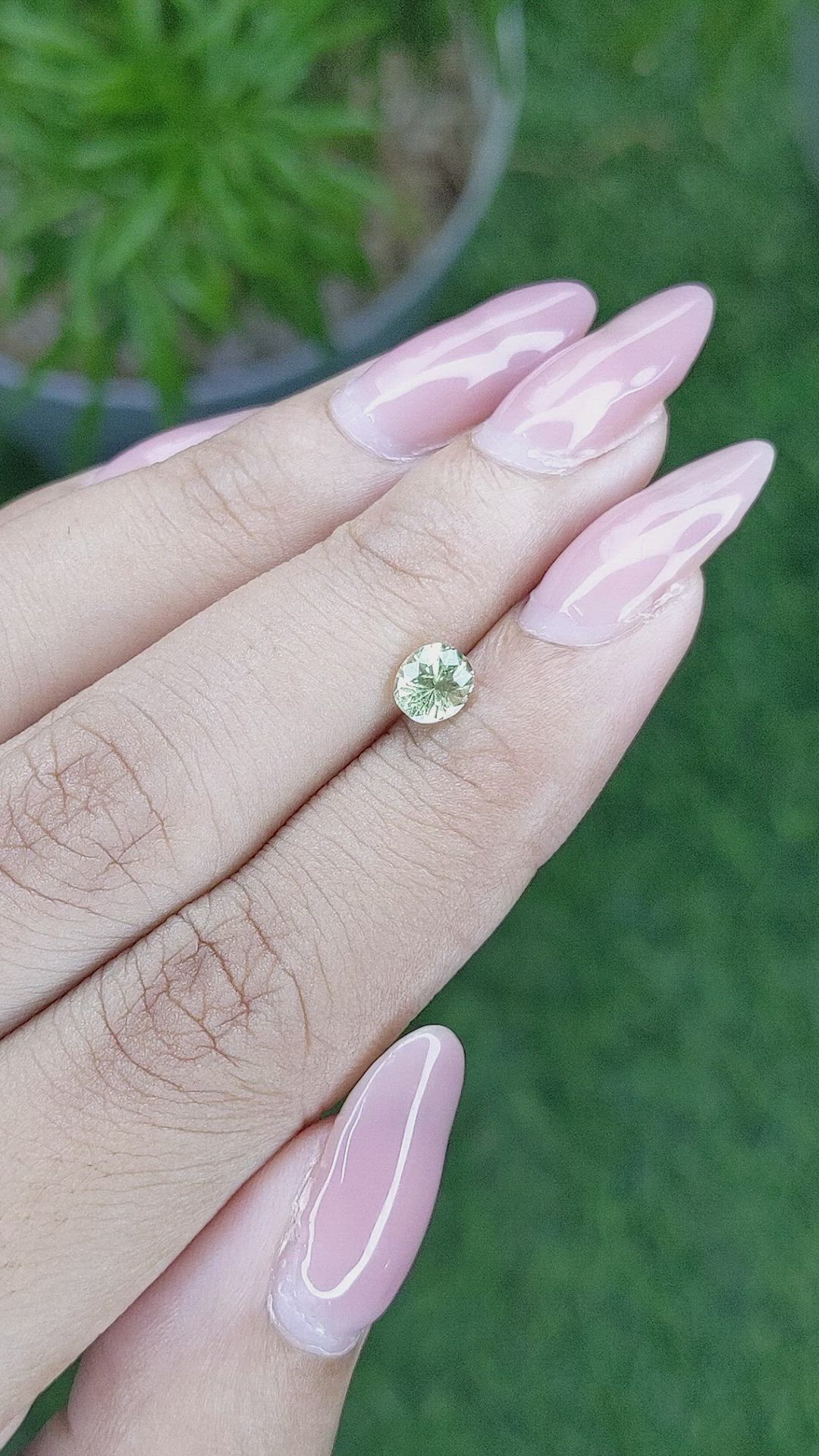 0.64 Ct. Chrysoberyl from Ceylon (Sri Lanka) Size Video