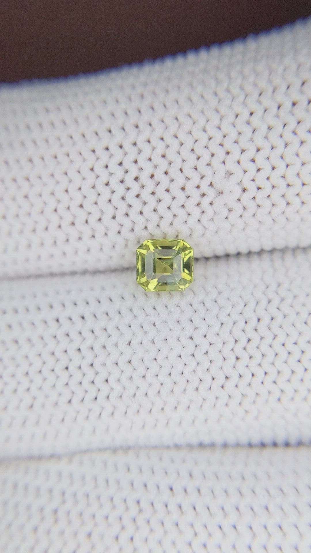 0.71 Ct. Chrysoberyl from Ceylon (Sri Lanka) Size Video