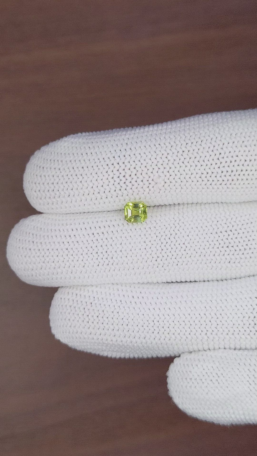0.71 Ct. Chrysoberyl from Ceylon (Sri Lanka) Size Video