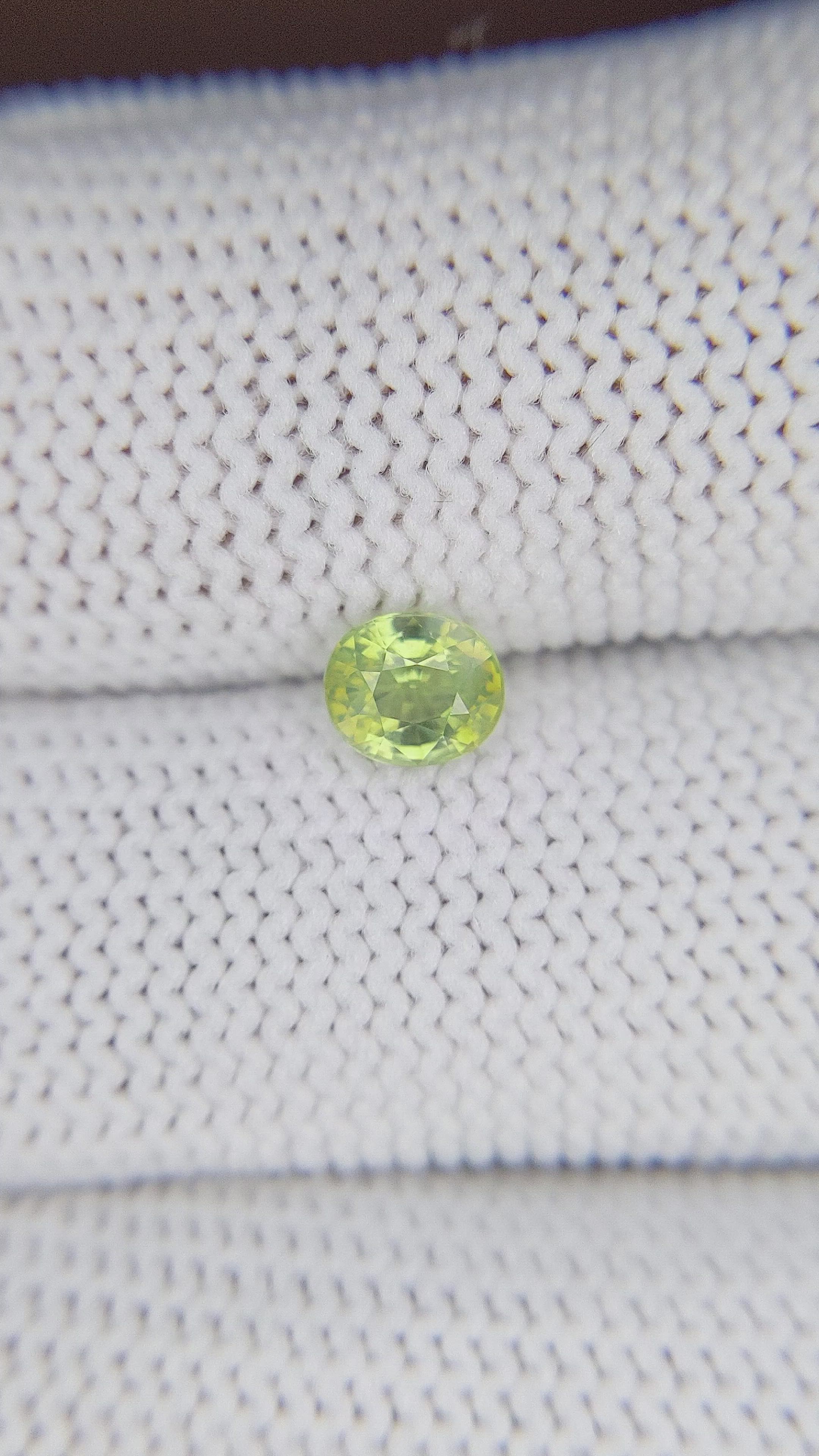0.72 Ct. Chrysoberyl from Ceylon (Sri Lanka) Size Video