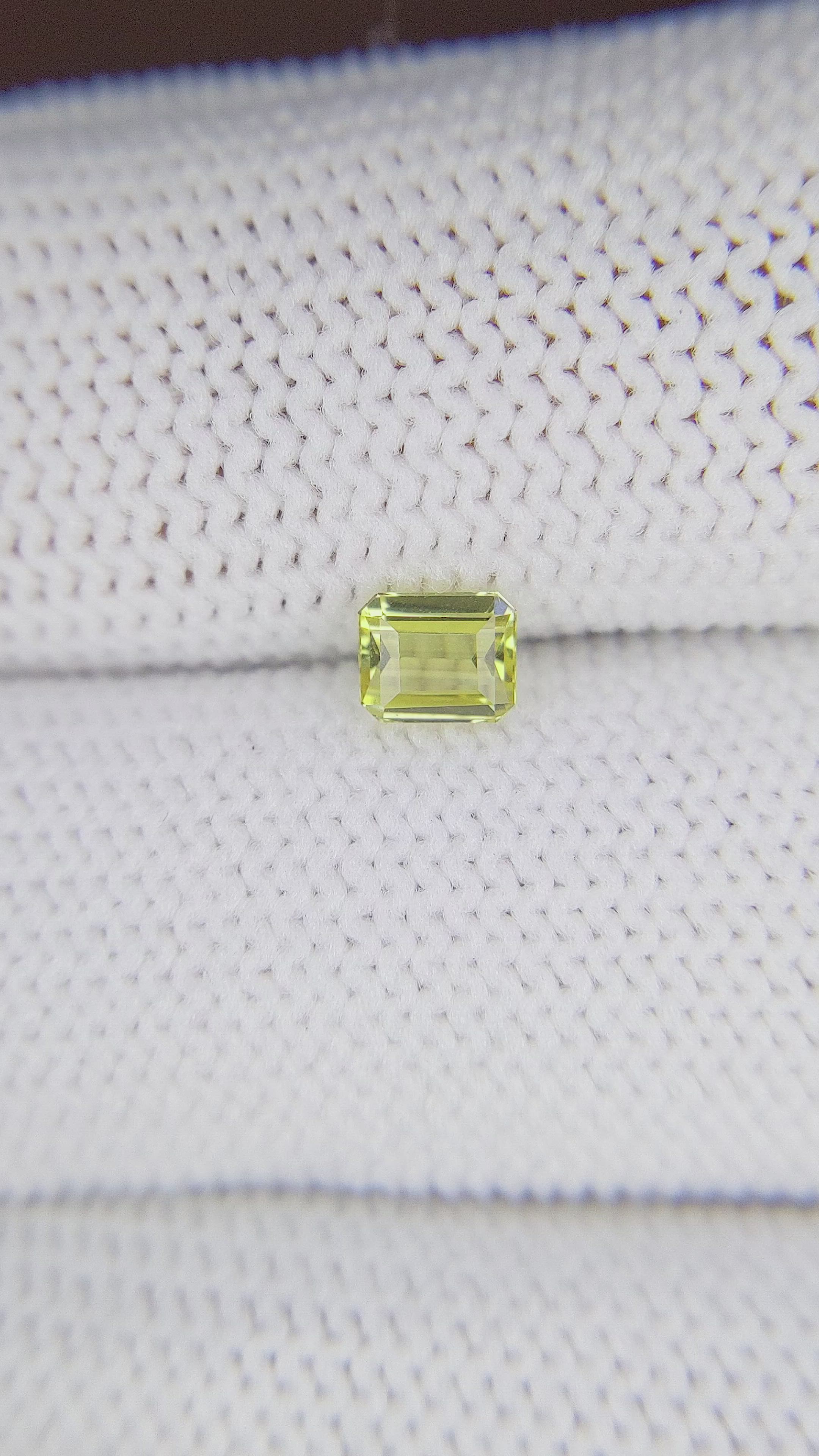 0.49 Ct. Chrysoberyl from Ceylon (Sri Lanka) Size Video