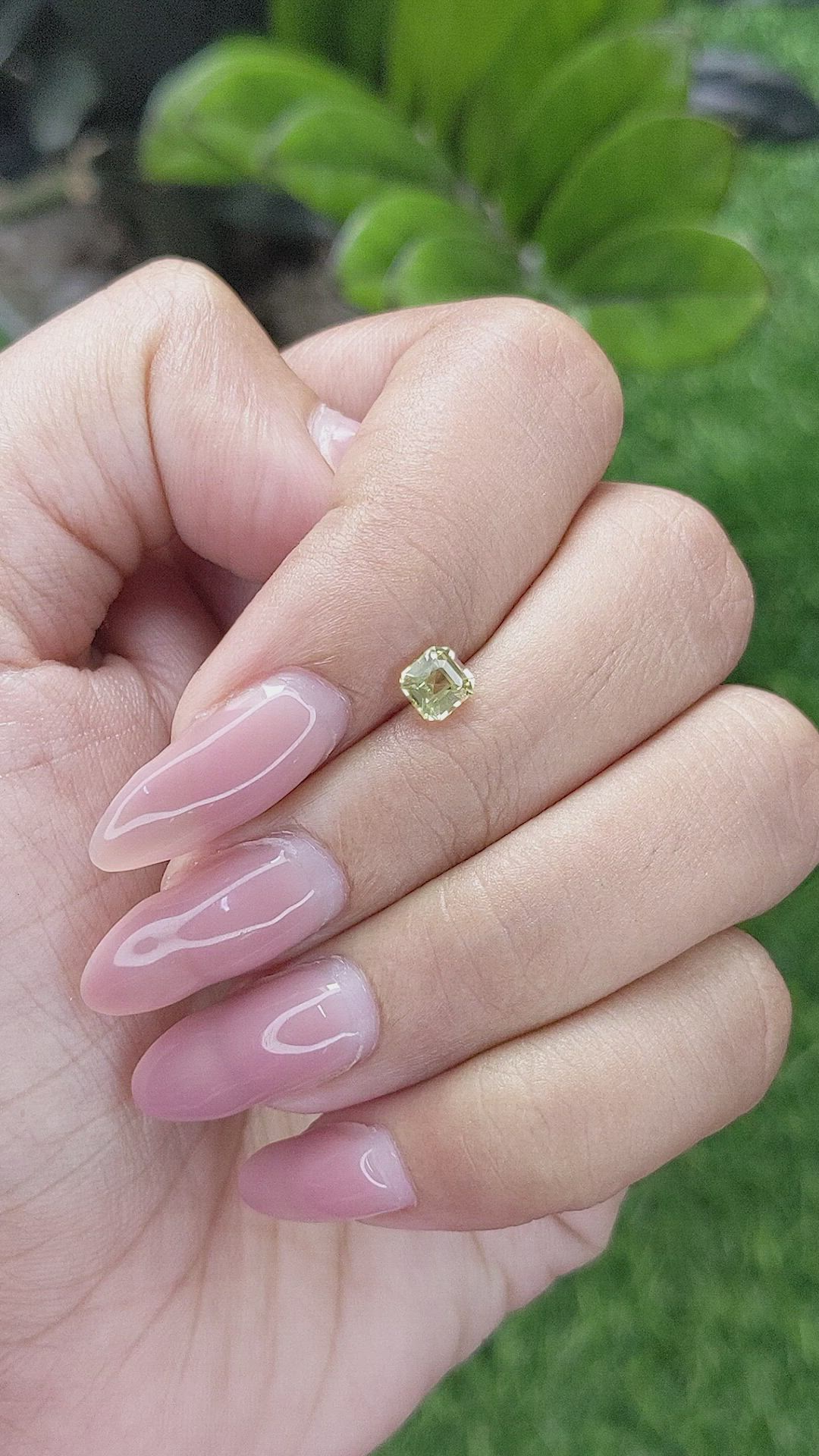 0.56 Ct. Chrysoberyl from Ceylon (Sri Lanka) Size Video