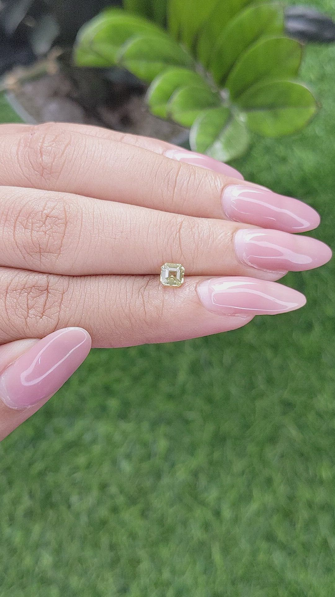 0.56 Ct. Chrysoberyl from Ceylon (Sri Lanka) Size Video