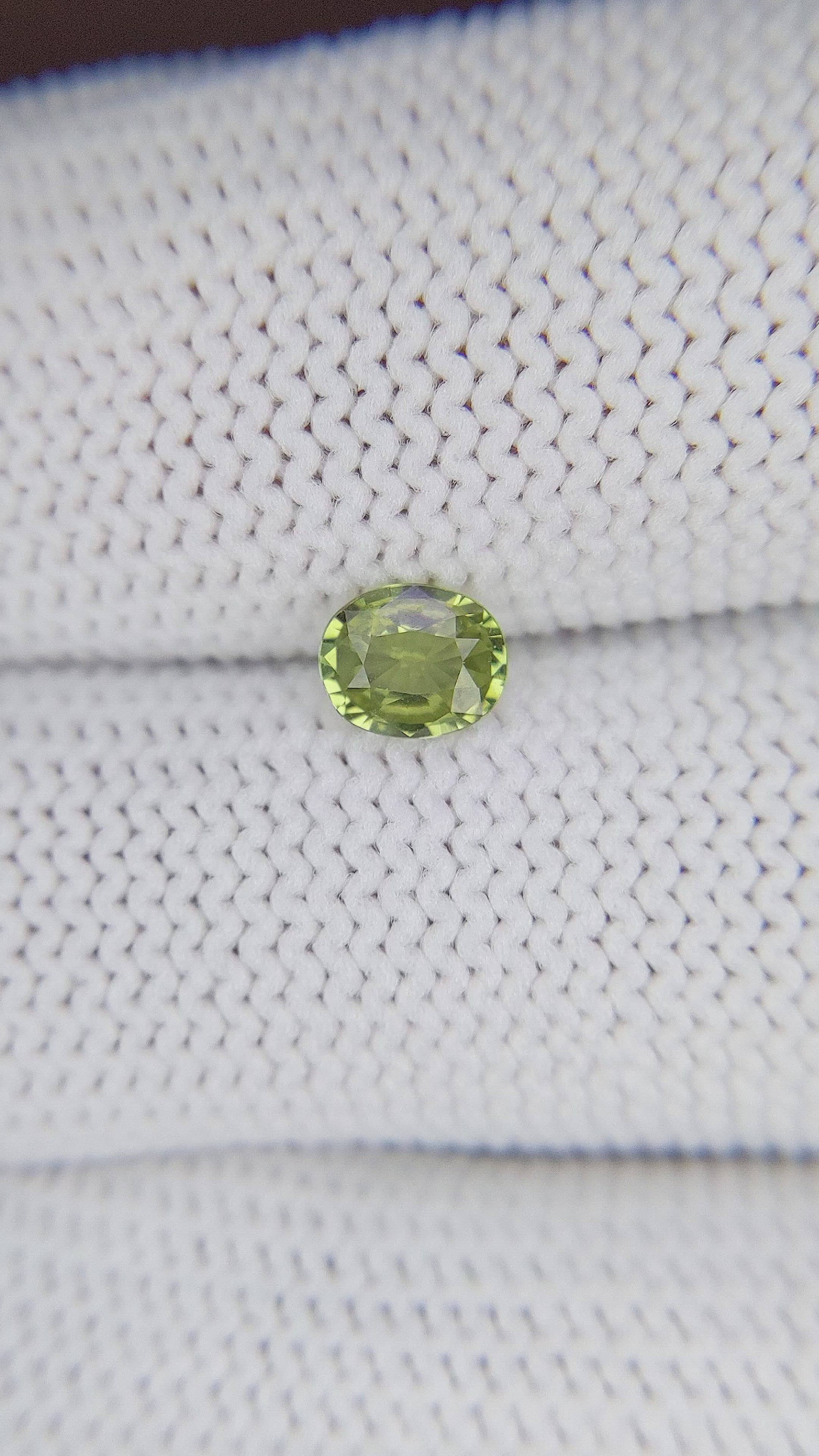 0.51 Ct. Chrysoberyl from Ceylon (Sri Lanka) Size Video