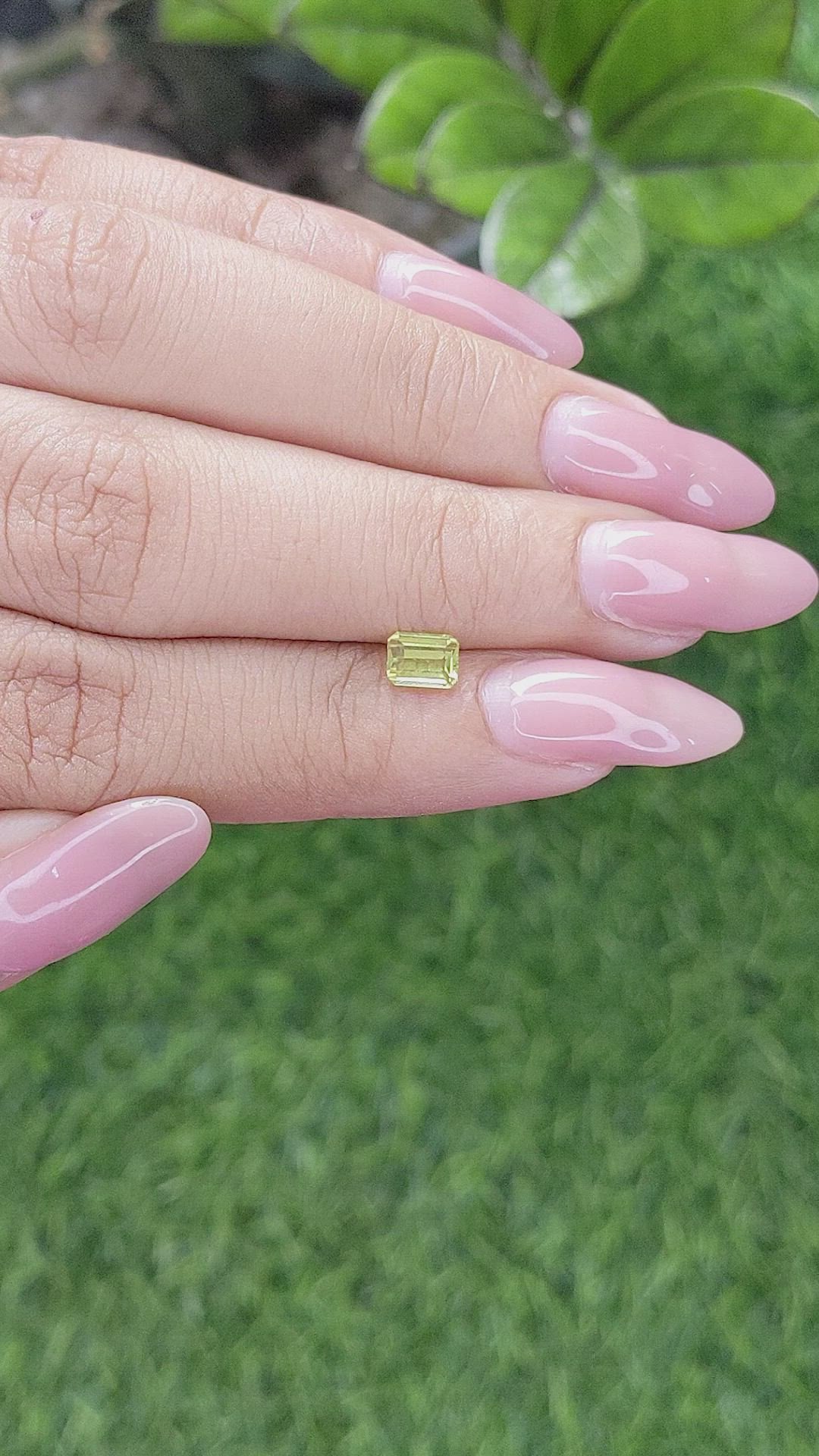 0.54 Ct. Chrysoberyl from Ceylon (Sri Lanka) Size Video