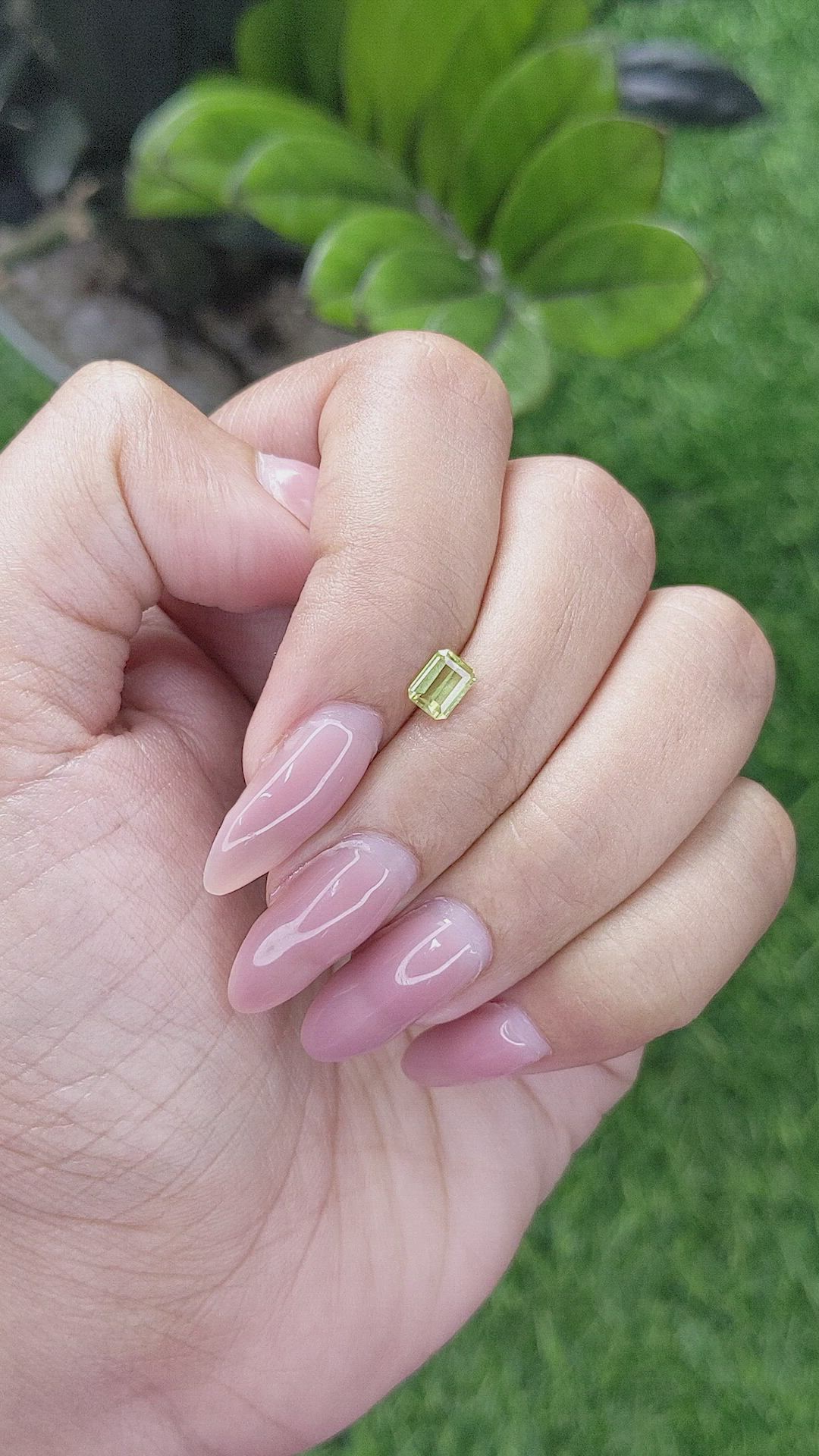 0.54 Ct. Chrysoberyl from Ceylon (Sri Lanka) Size Video