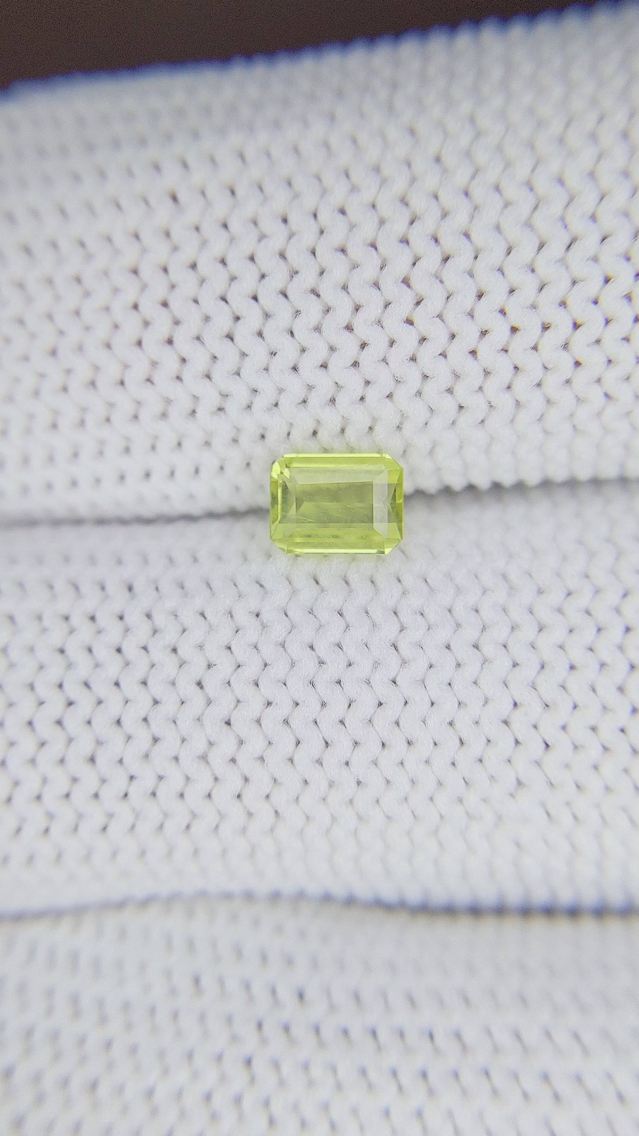 0.54 Ct. Chrysoberyl from Ceylon (Sri Lanka) Size Video