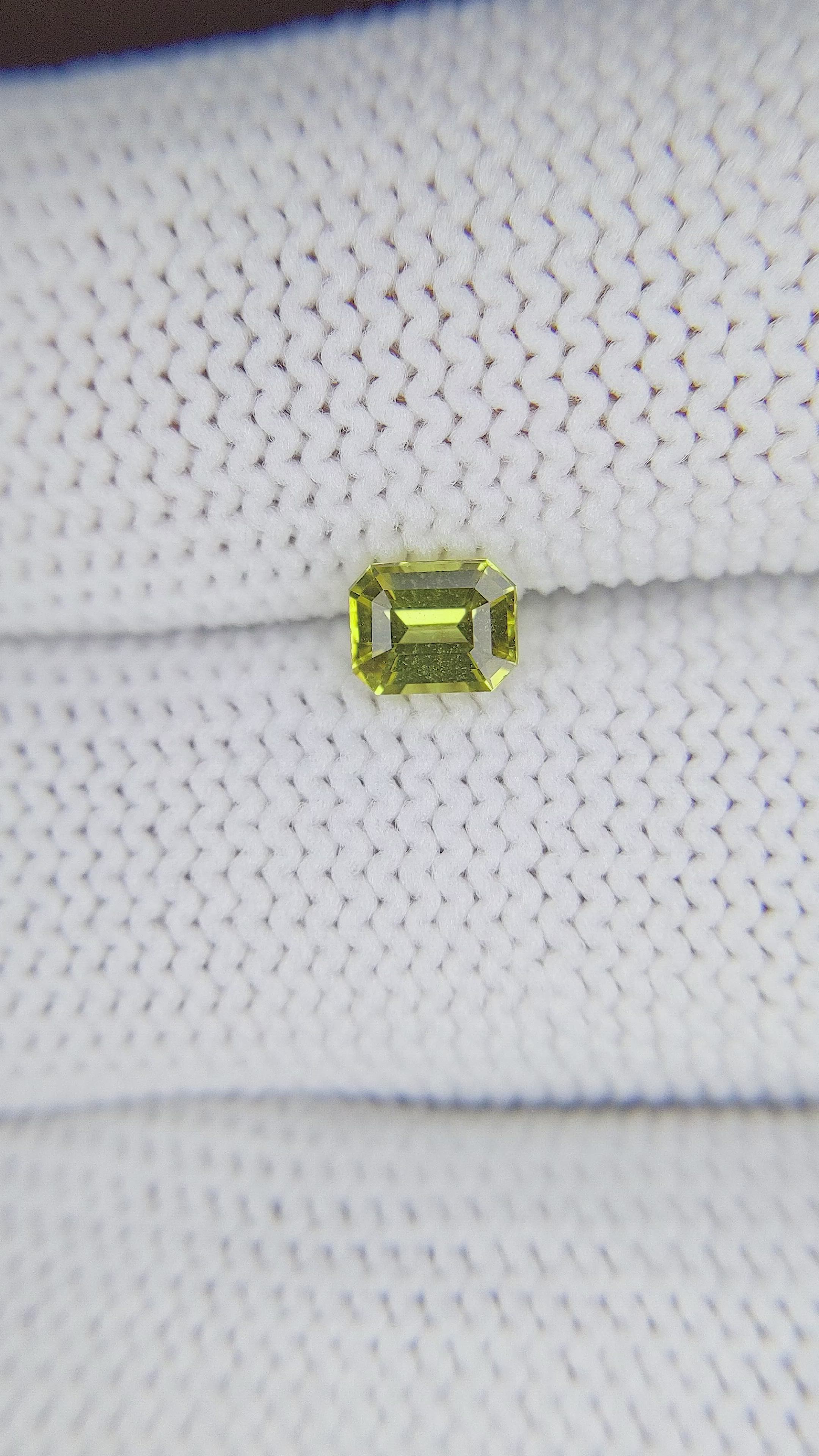 0.63 Ct. Chrysoberyl from Ceylon (Sri Lanka) Size Video