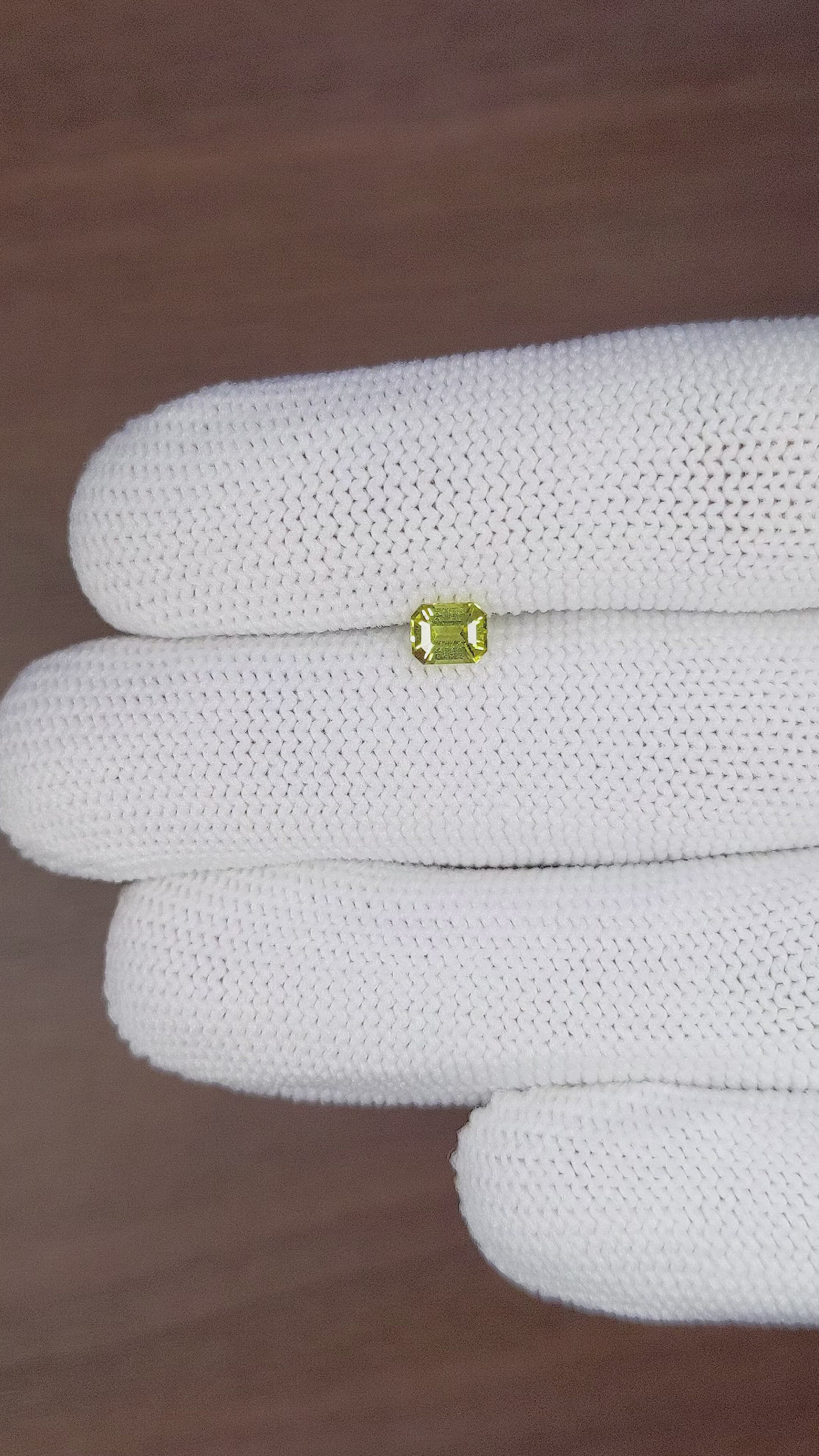 0.63 Ct. Chrysoberyl from Ceylon (Sri Lanka) Size Video